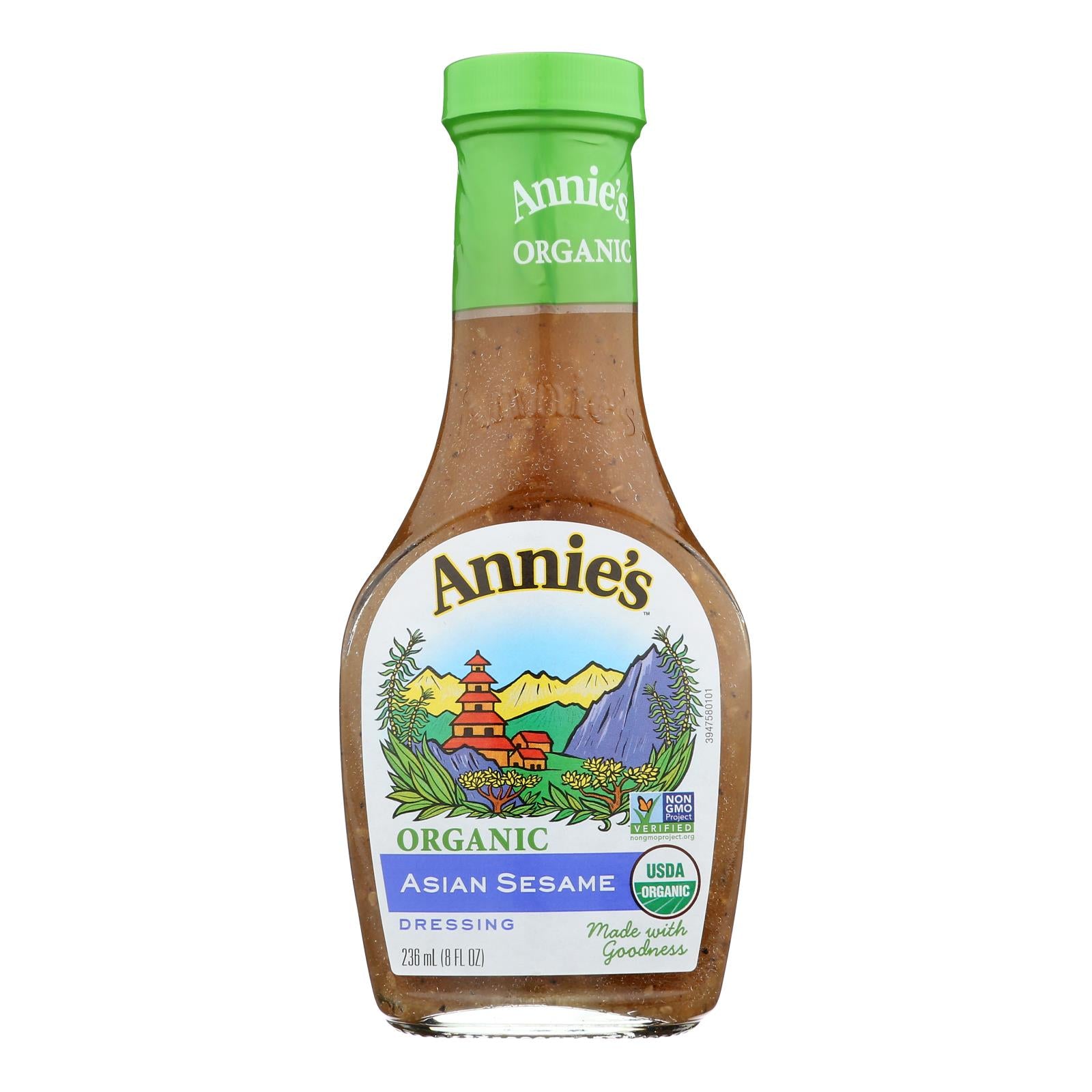 Annie's Naturals Organic Dressing Asian Sesame - Case Of 6 - 8 Fl Oz. - GreatEagleInc