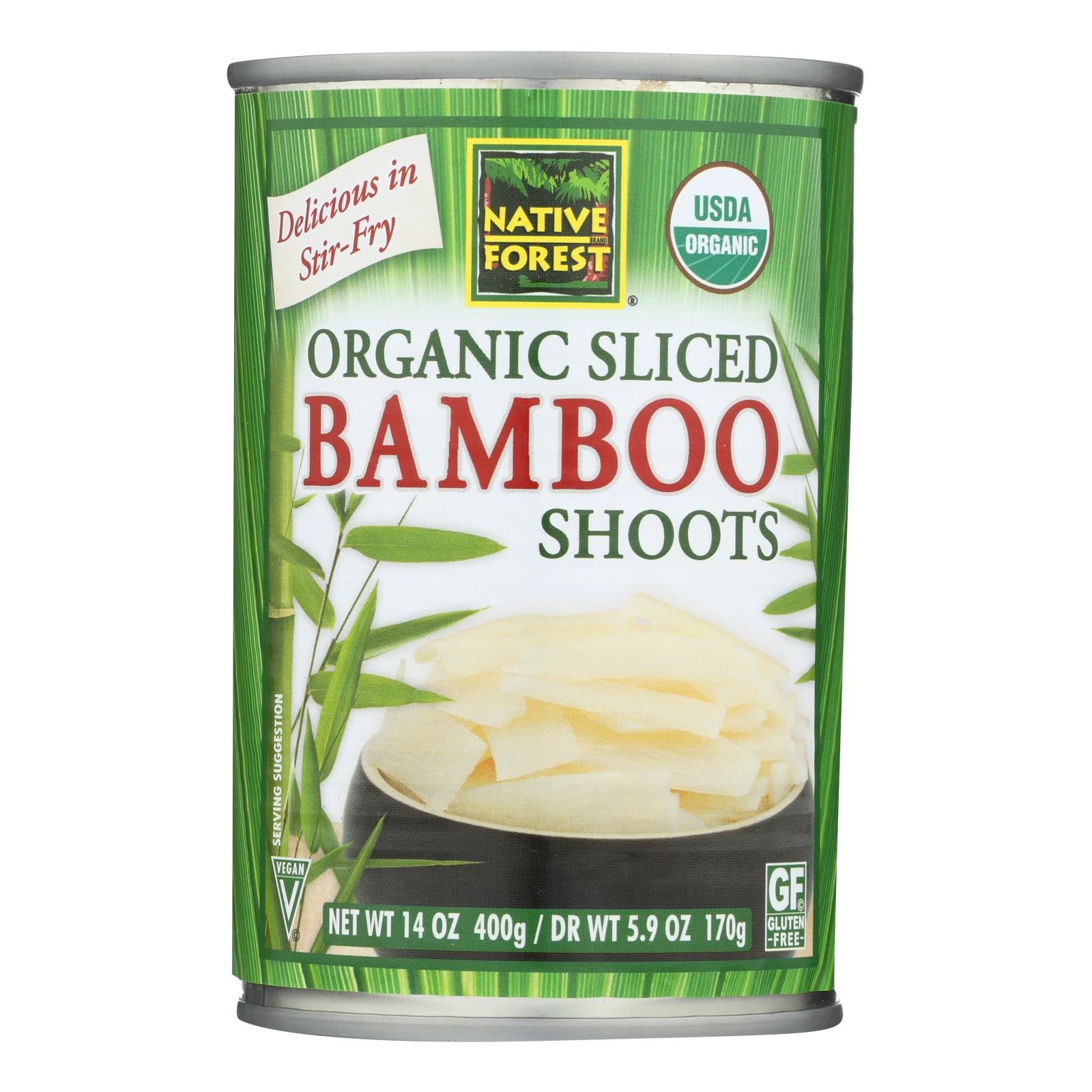 Native Forest Bamboo Shoots - Sliced - Case Of 6 - 14 Oz. - Eco-Friendly Home & Grocery