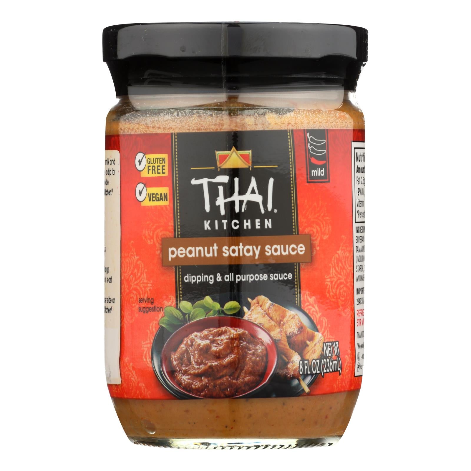 Thai Kitchen Peanut Satay Sauce - Case Of 12 - 8 Fl Oz. - GreatEagleInc