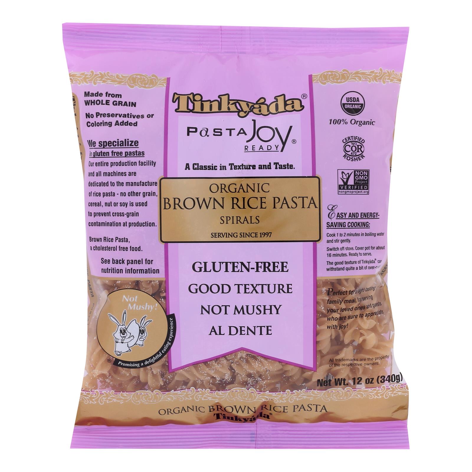 Tinkyada Brown Rice Pasta - Spiral - Case Of 12 - 12 Oz - GreatEagleInc