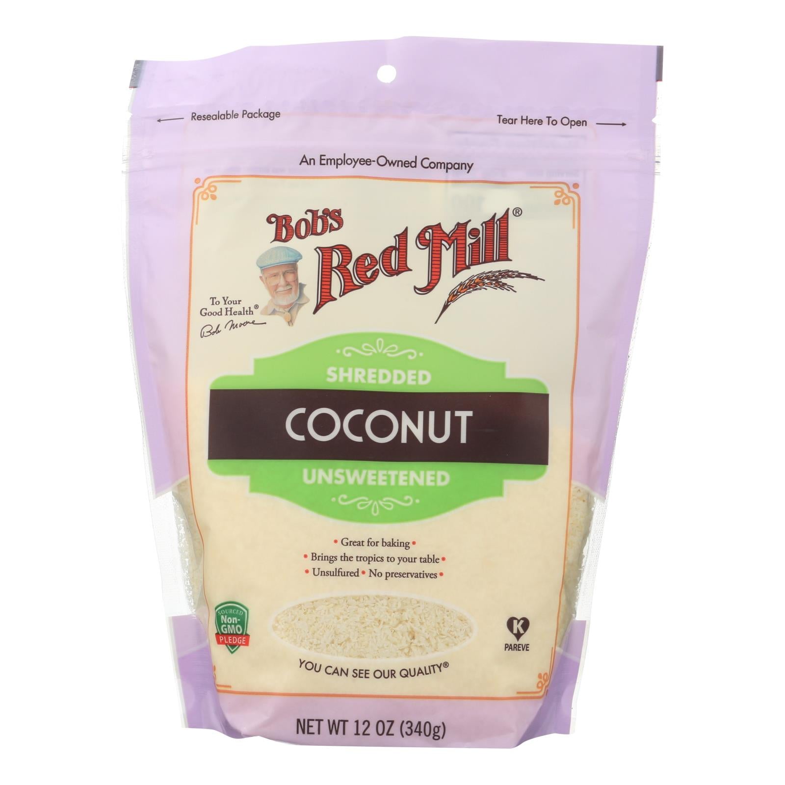 Bob's Red Mill - Coconut Shredded - Case Of 4-12 Oz - GreatEagleInc