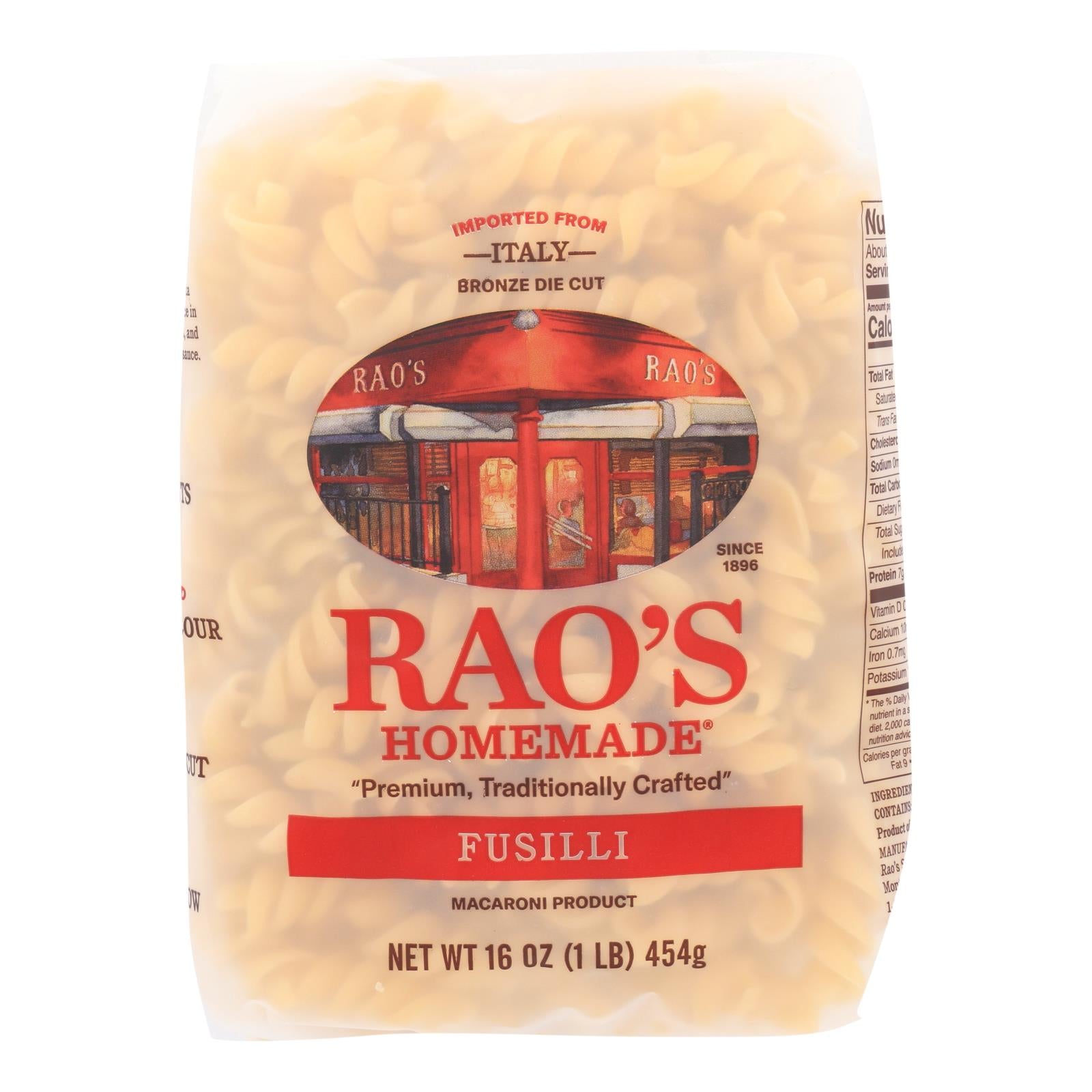 Rao's - Pasta Fusilli - Cs Of 6-16 Oz - Home & Garden