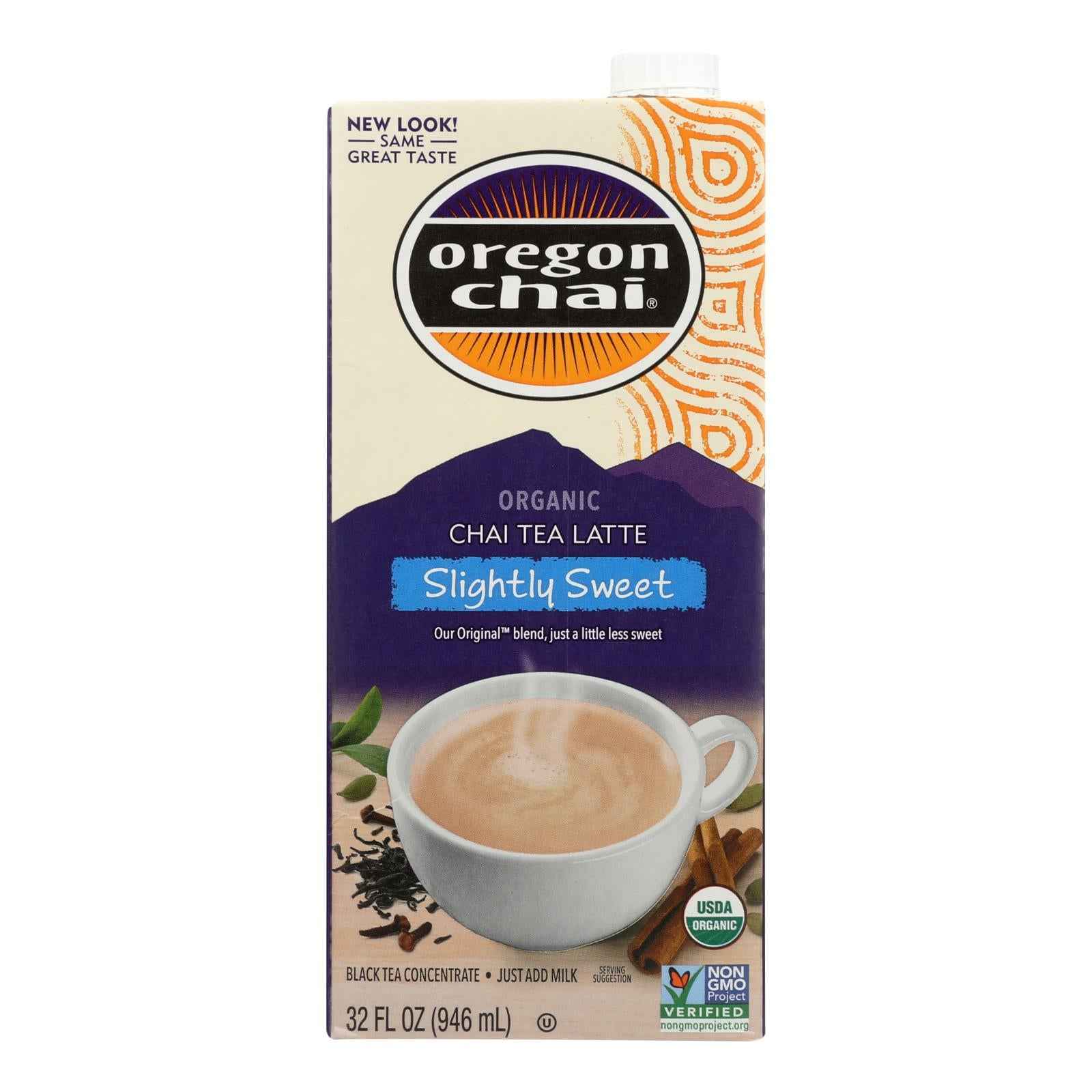 Oregon Chai Original Chai Tea Latte Concentrate - Slightly Sweet - Case Of 6 - 32 Fl Oz. Default Title