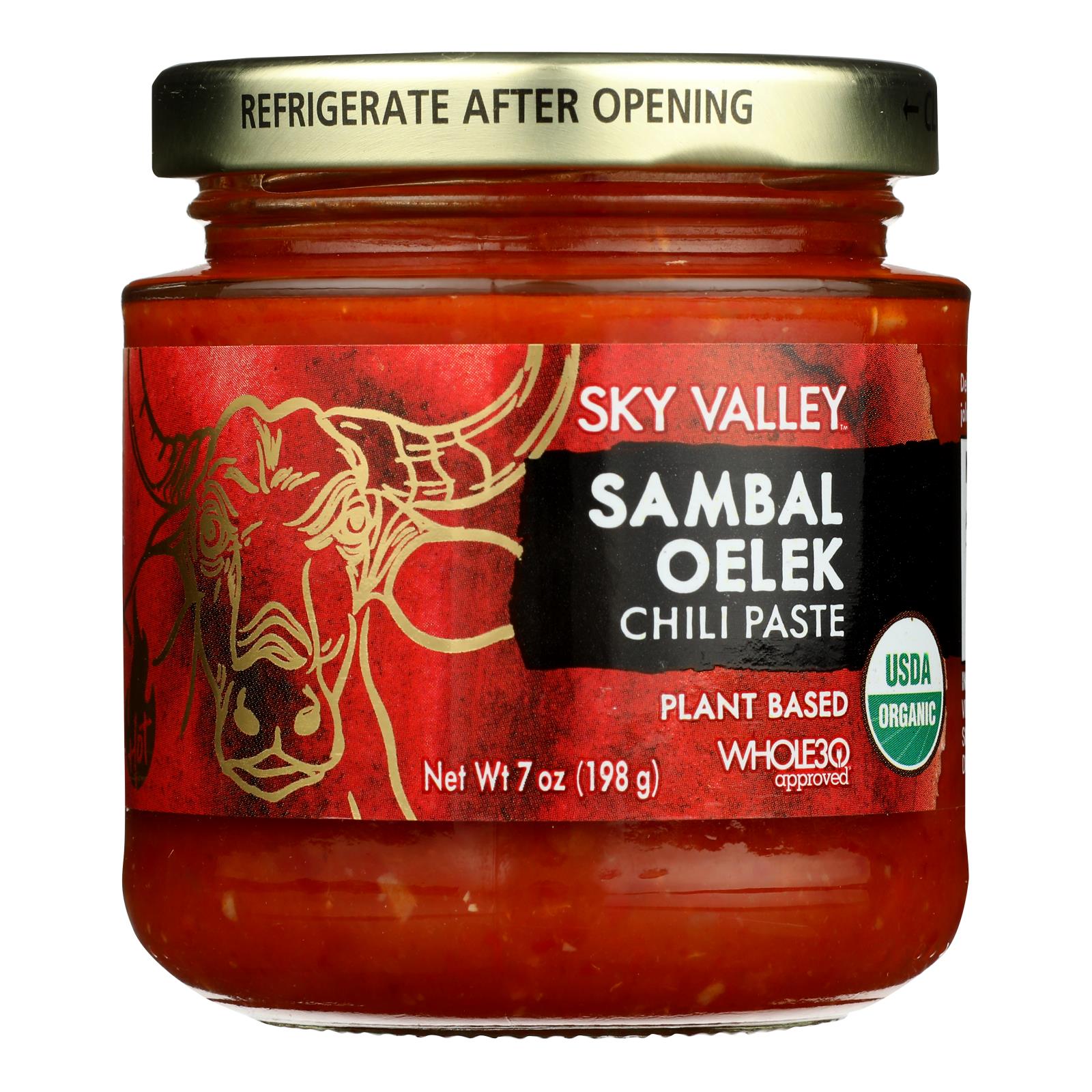 Sky Valley - Paste Sambal Oelek - Case Of 6-7 Oz - GreatEagleInc