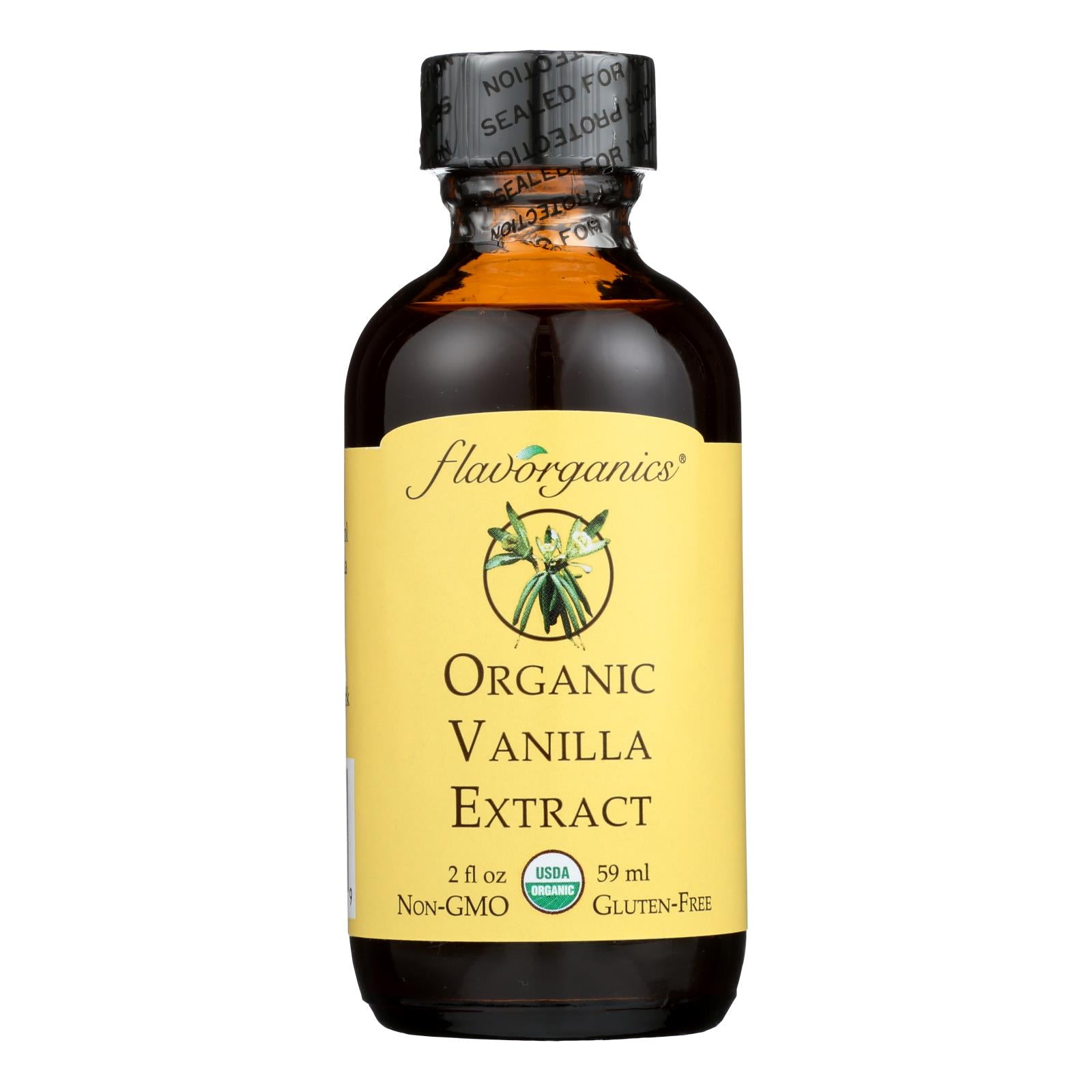 Flavorganics Extract - Organic - Vanilla - 2 Oz - Case Of 12 - GreatEagleInc