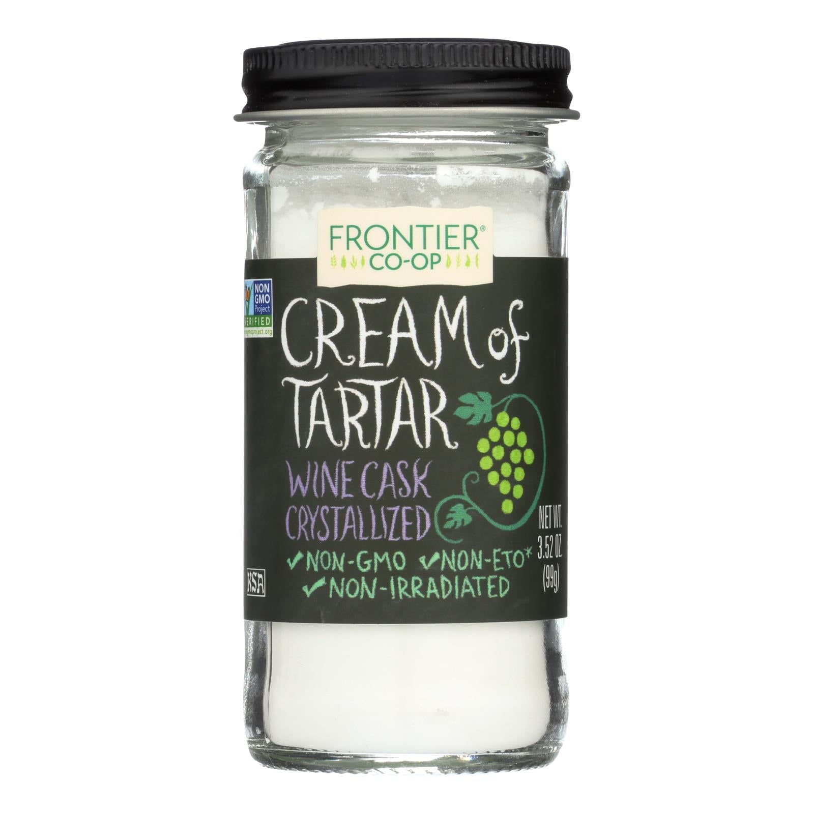 Frontier Herb Cream Of Tartar - 3.52 Oz - GreatEagleInc