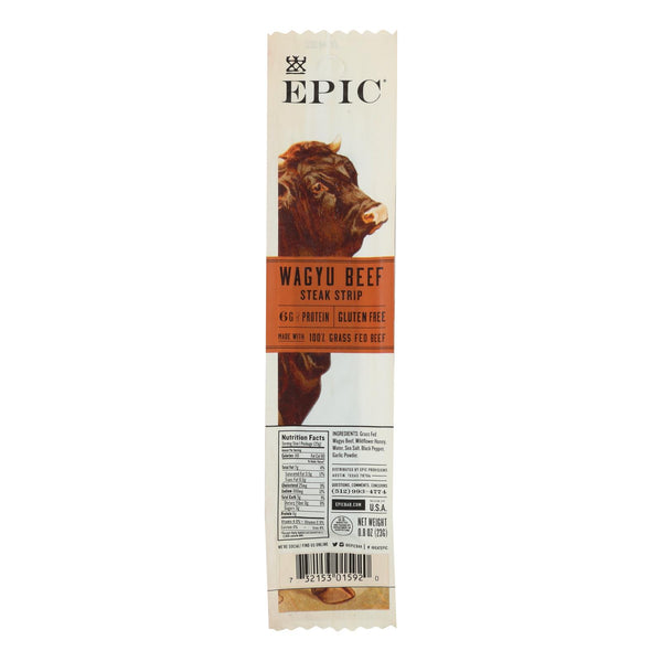 Epic - Strips - Wagyu Beef Steak - Case Of 20 - .8 Oz - Eco-Friendly Home & Grocery