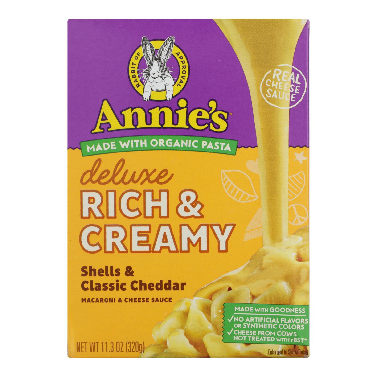 Annie's Homegrown - Mac&chs Dlx Shl Chd - Case Of 12 - 11.3 Oz - GreatEagleInc