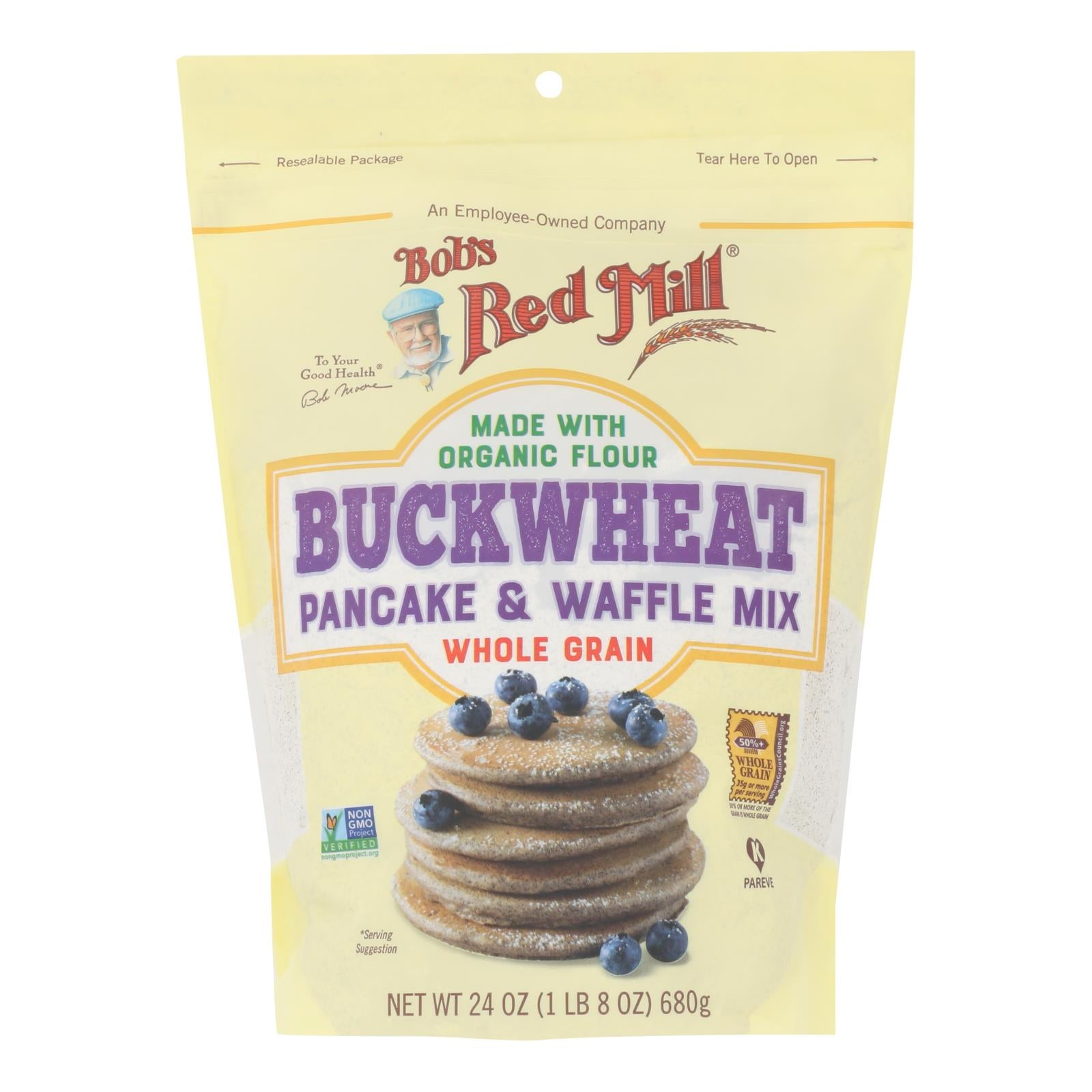 Bob's Red Mill - Pancake/waffle Bckwht - Case Of 4 - 24 Oz - GreatEagleInc