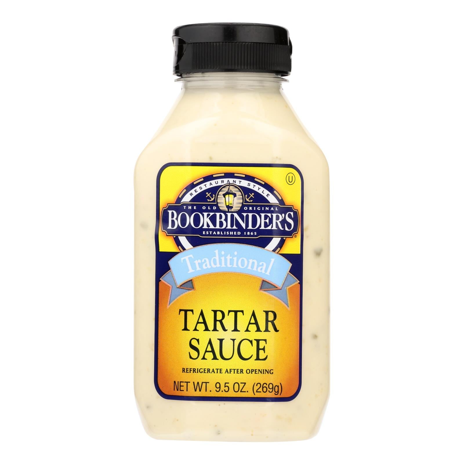 Bookbinder's - Tartar Sauce - Traditional - Case Of 9 - 9.5 Oz. - GreatEagleInc