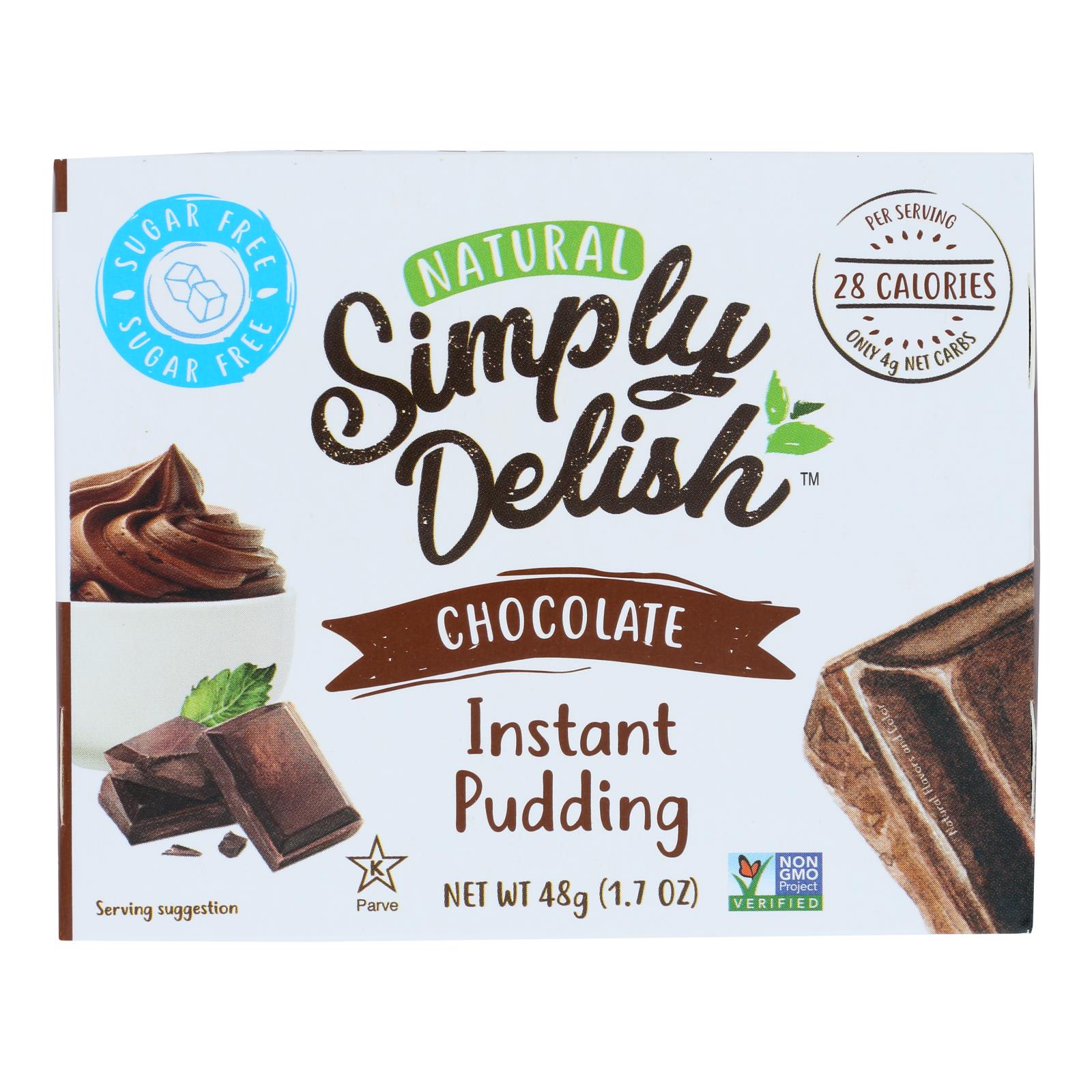 Simply Delish Chocolate Pudding & Pie Filling  - Case Of 6 - 1.7 Oz - GreatEagleInc