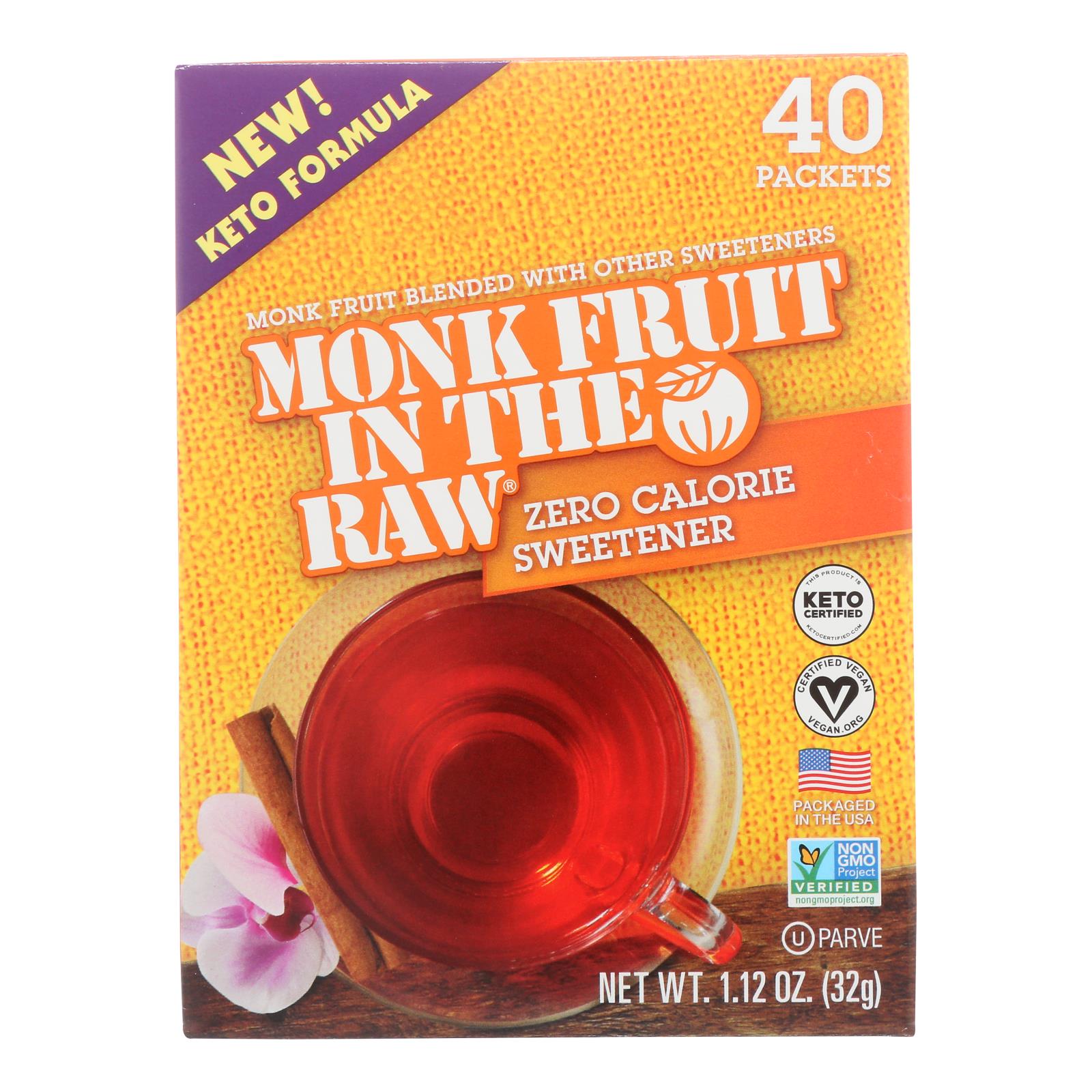 Monk Fruit In The Raw - Swtnr Mnk Fruit N Rw Keto - Case Of 8-40 Pkt - GreatEagleInc