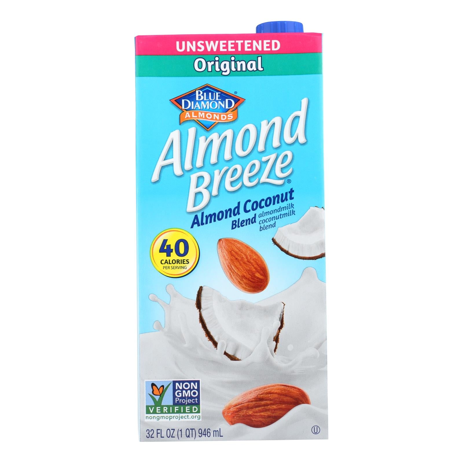 Almond Breeze - Almond Coconut Milk - Unsweetened - Case Of 12 - 32 Fl Oz. - GreatEagleInc