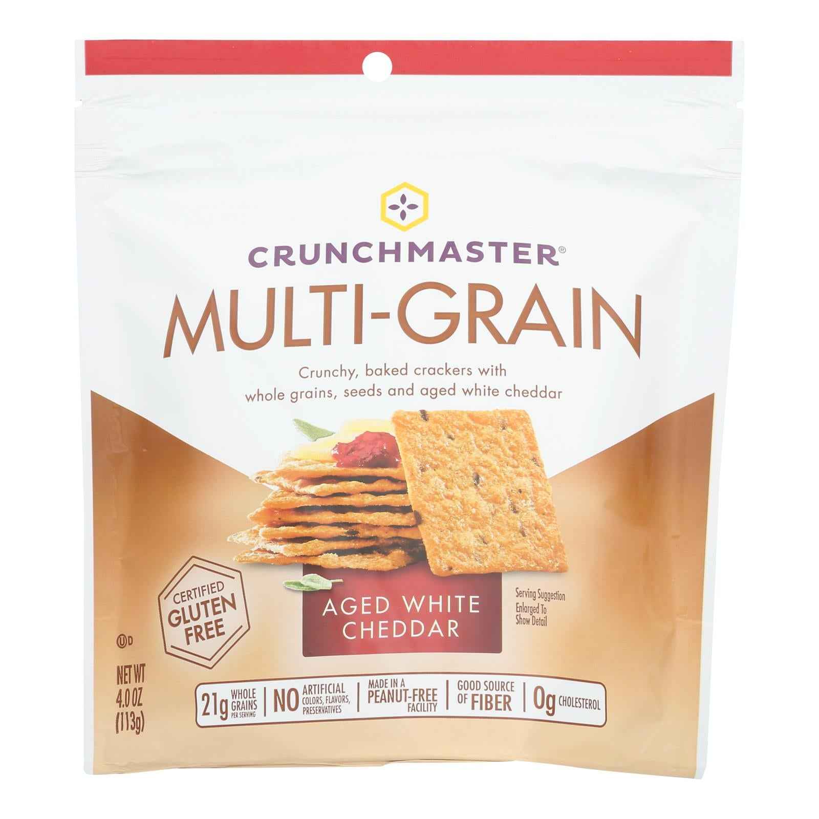 Crunchmaster - Multigrn Cracker White Chddr - Case Of 12 - 4 Oz