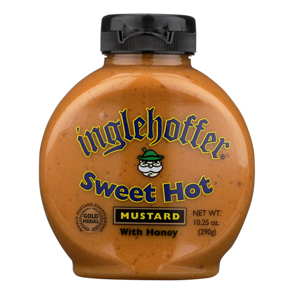 Inglehoffer - Mustard - Sweet Hot - 10.25 Oz - Case Of 6 - Eco-Friendly Home & Grocery