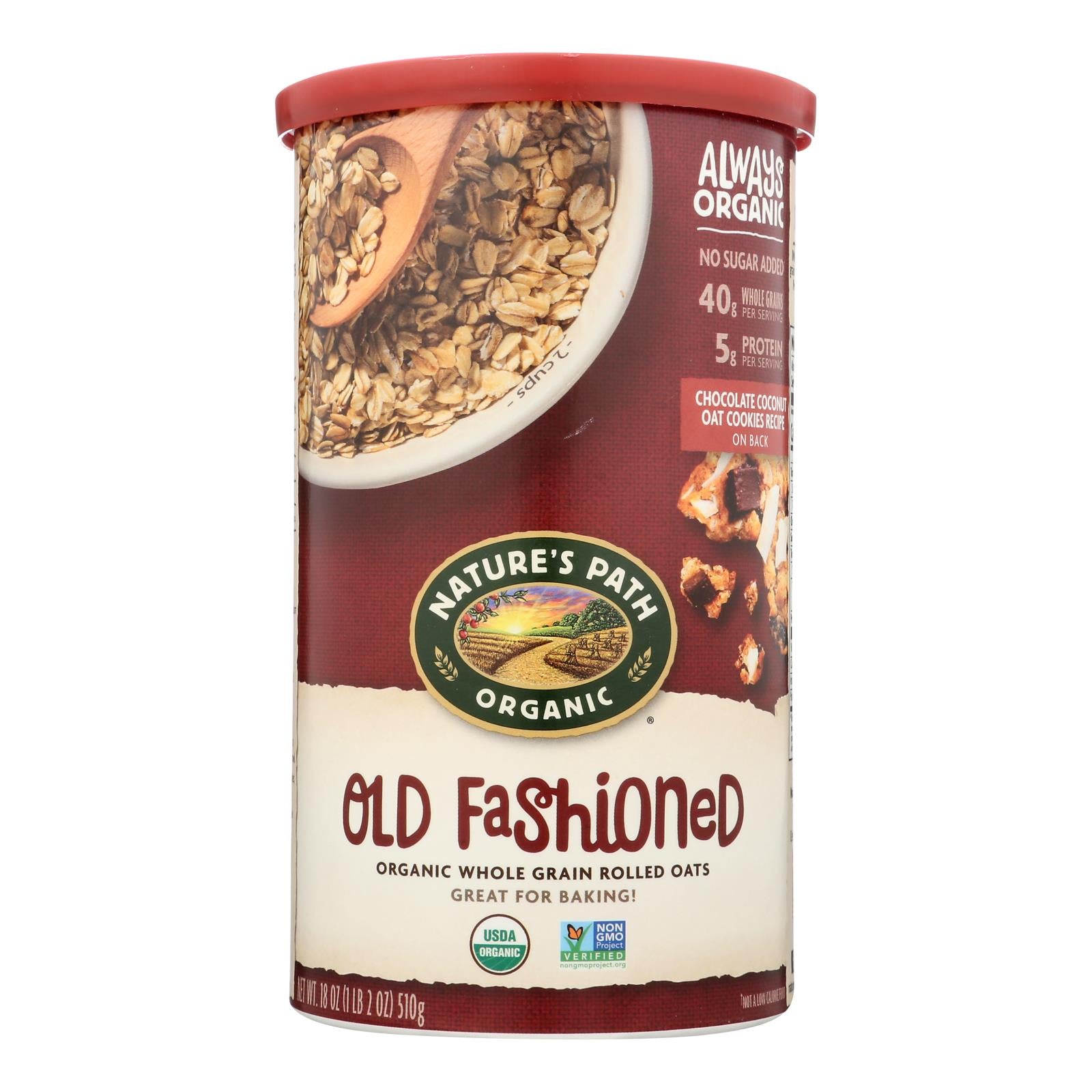 Nature's Path Oats - Old Fashioned - Case Of 6 - 18 Oz. - GreatEagleInc