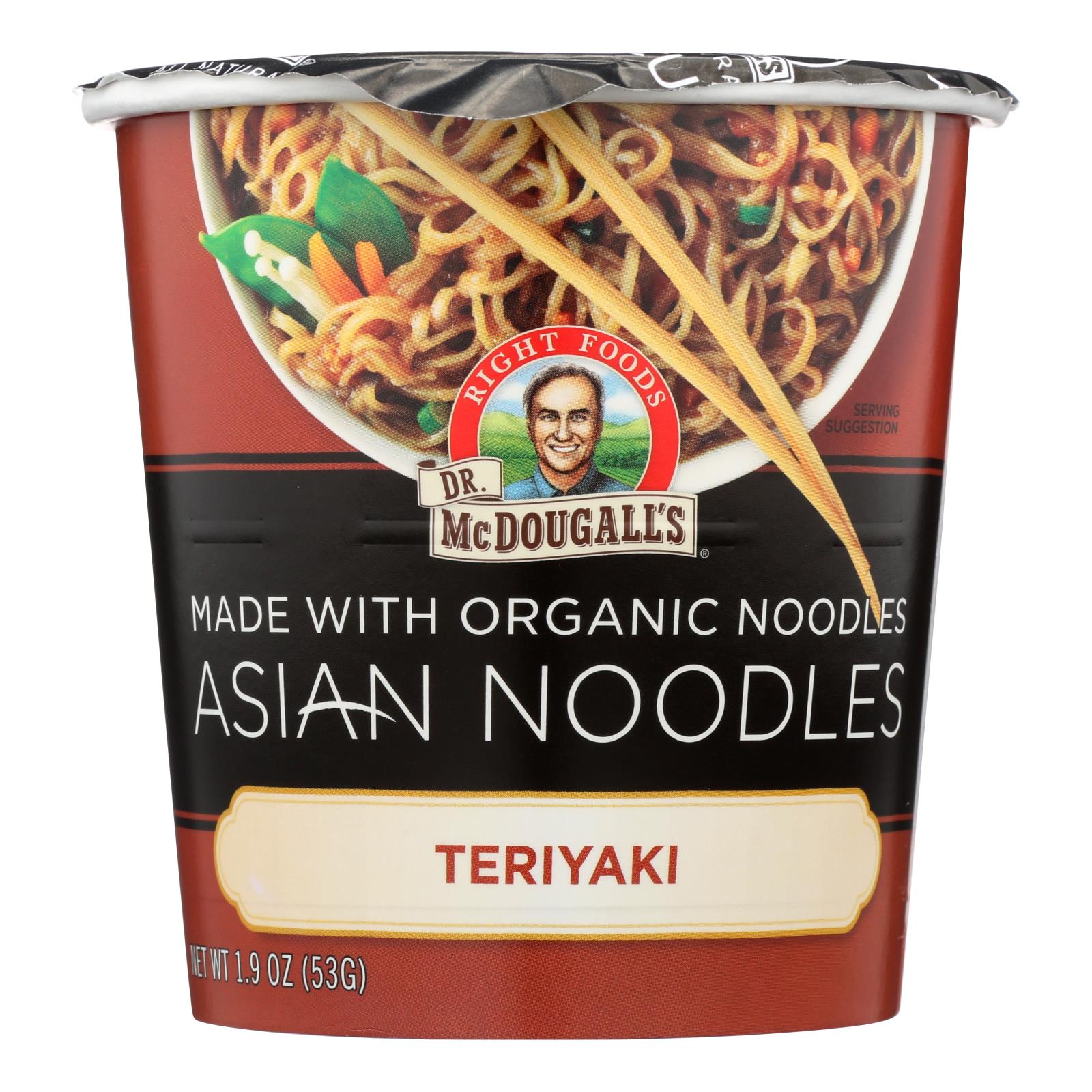 Dr. Mcdougall’s Asian Noodle Soup, Teriyaki  - Case Of 6 - 1.9 Oz - GreatEagleInc
