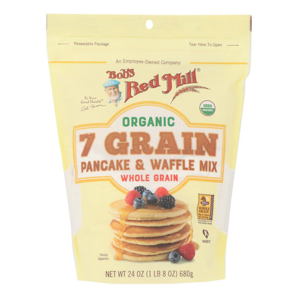 Bob's Red Mill - Pancake/waffle 7 Green - Case Of 4 - 24 Oz - GreatEagleInc