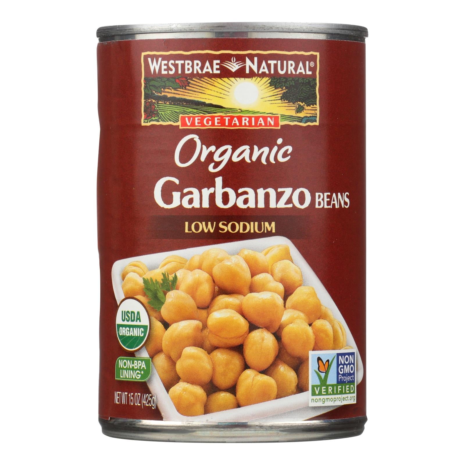 Westbrae Foods Organic Garbanzo Beans - Case Of 12 - 15 Oz. - GreatEagleInc