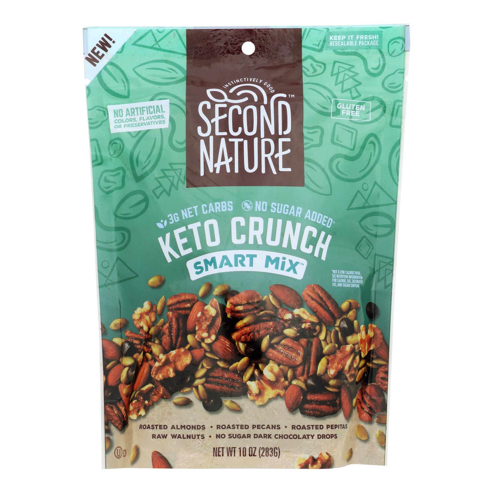 Second Nature - Nut Medley Keto Crunch - Case Of 6-10 Oz - GreatEagleInc