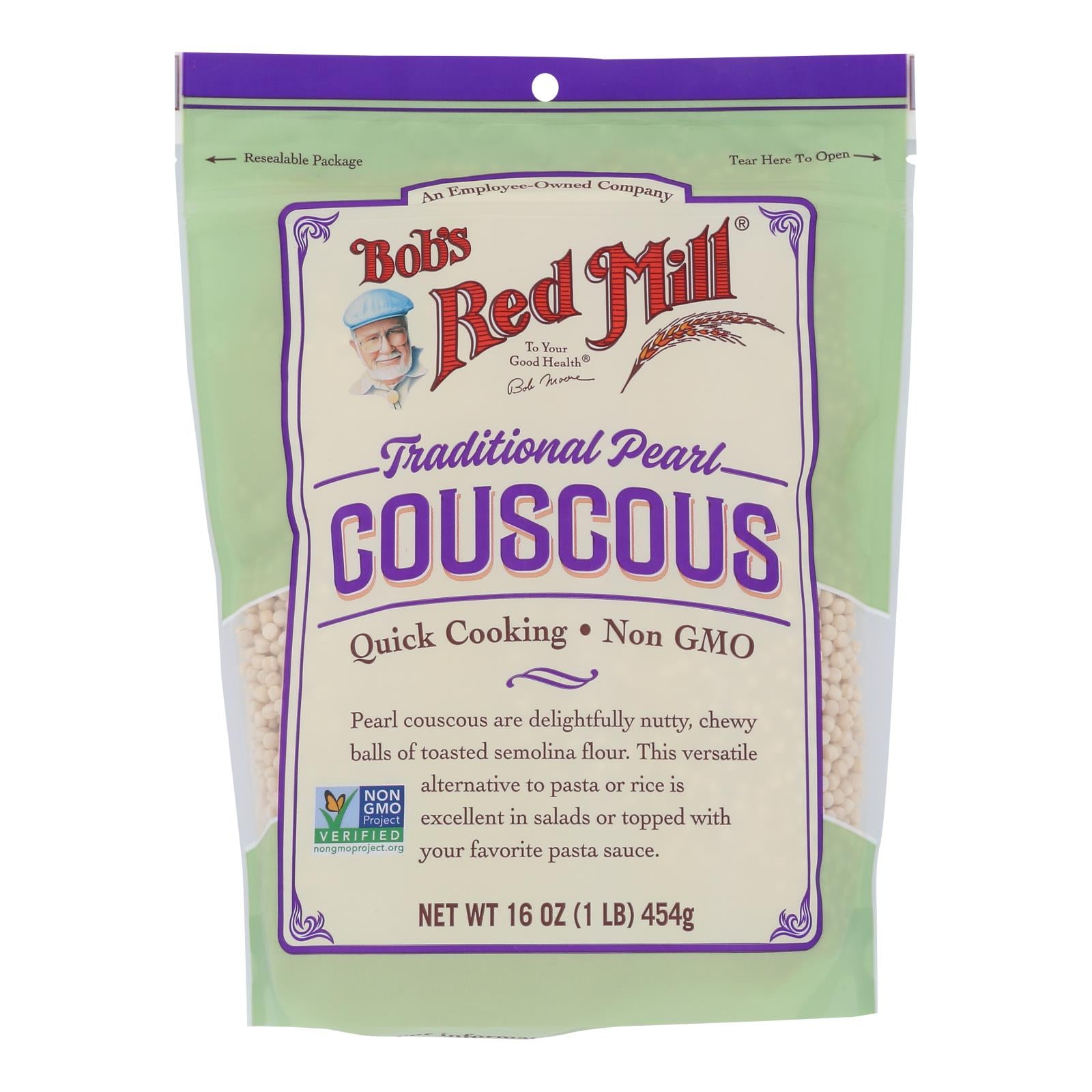 Bob's Red Mill - Couscous Pearl Natural - Case Of 4 - 16 Oz - GreatEagleInc