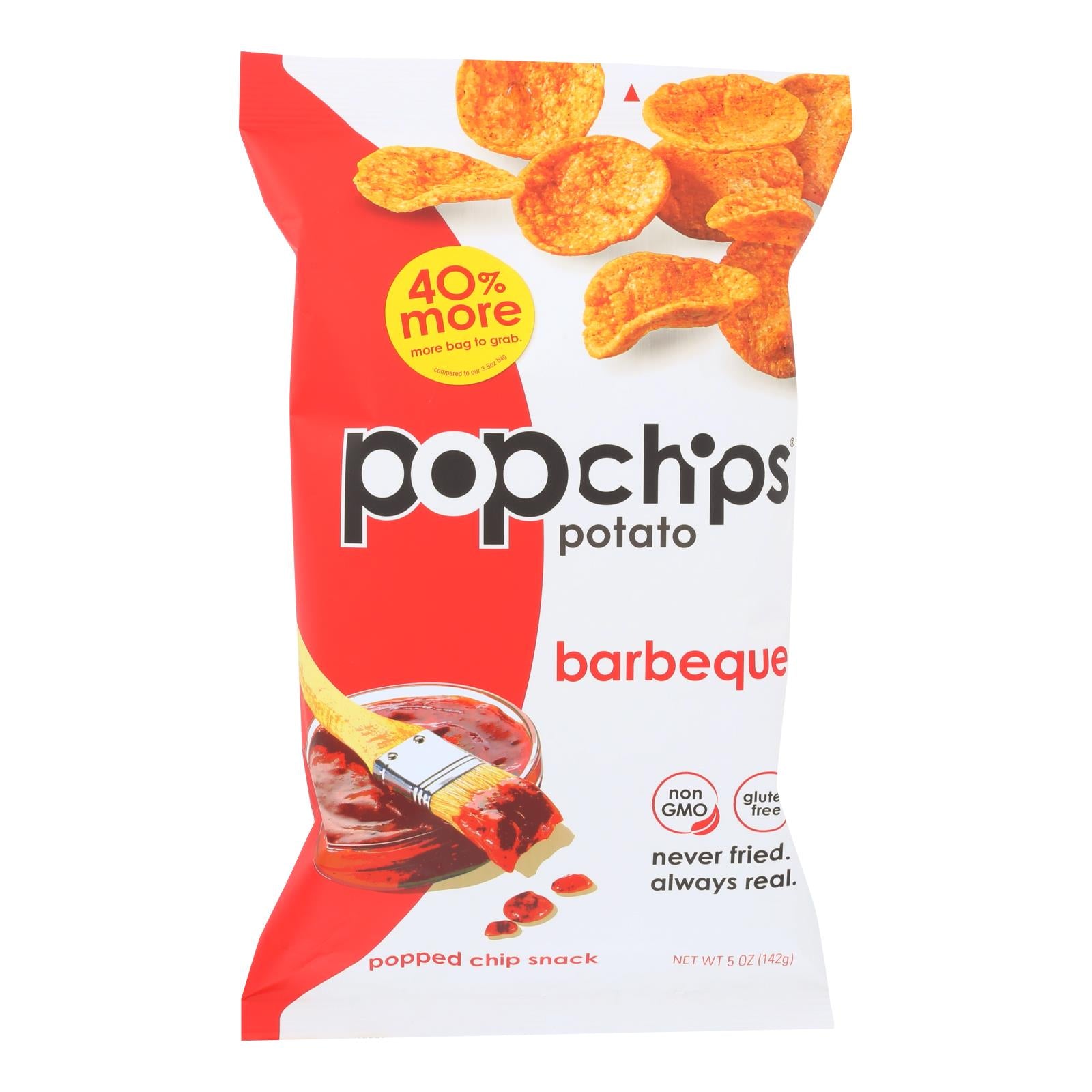 Popchips Potato Chip - Bbq - Case Of 12 - 5 Oz - GreatEagleInc