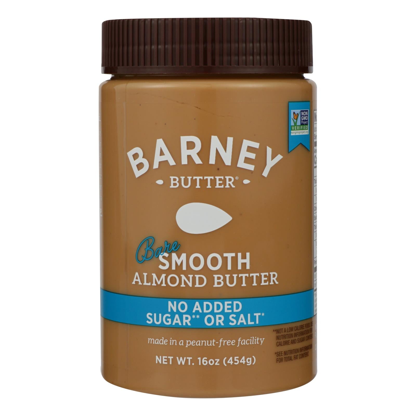 Barney Butter - Almond Butter - Bare Smooth - Case Of 6 - 16 Oz. - GreatEagleInc