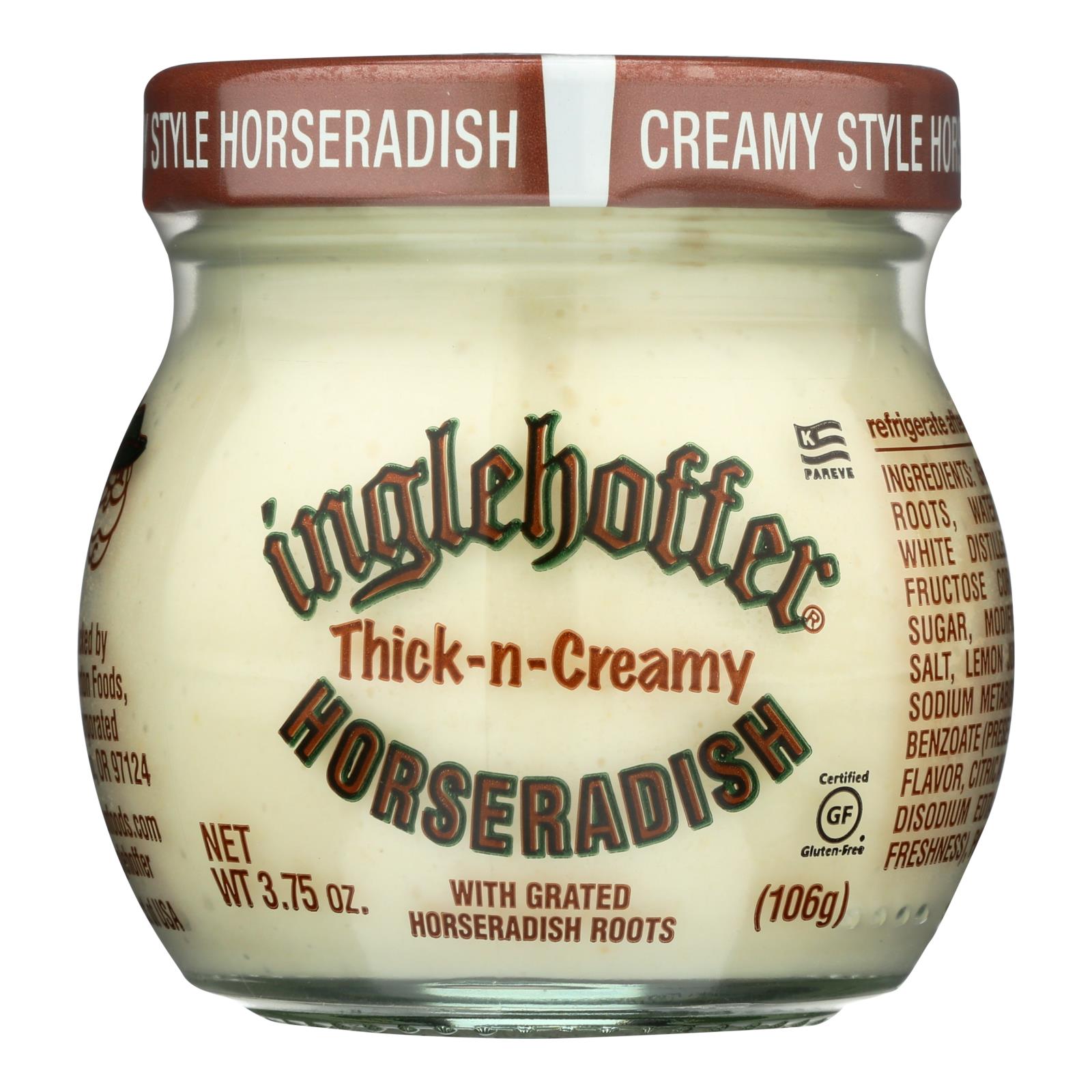 Inglehoffer - Cream Style Horseradish - Case Of 12 - 3.75 Oz. - GreatEagleInc
