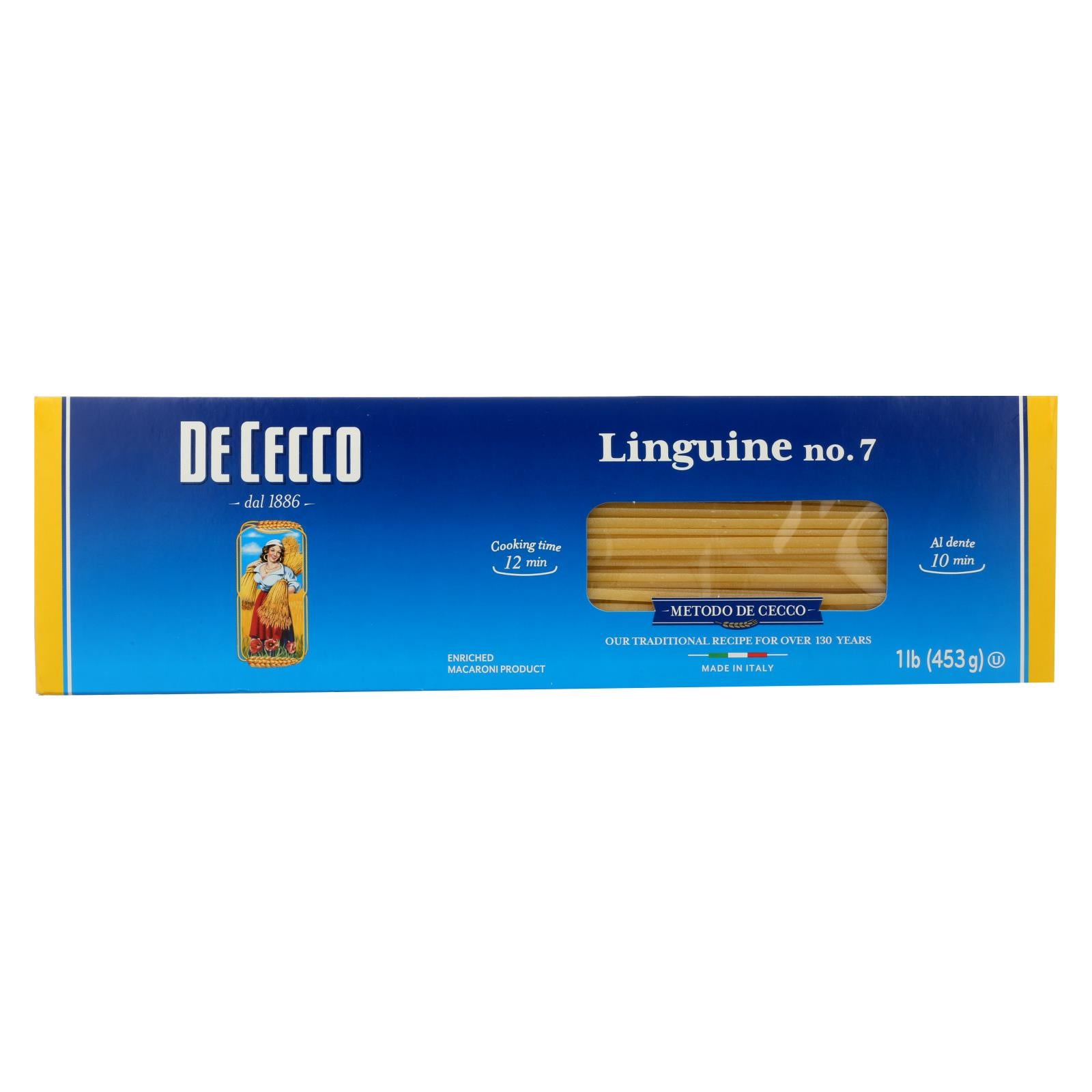 De Cecco Pasta - Linguine Pasta - Case Of 20 - 16 Oz. - Eco-Friendly Home & Grocery
