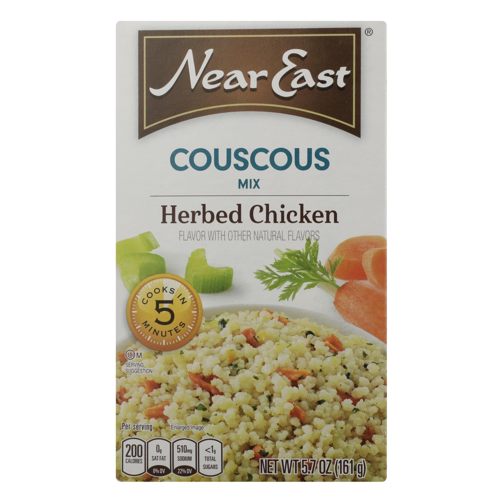 Near East Couscous Mix - Herb Chicken - Case Of 12 - 5.7 Oz. - GreatEagleInc