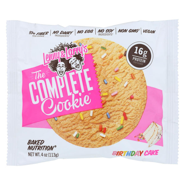 Lenny And Larry's The Complete Cookie Birthday Cake - Case Of 12 - 4 Oz - GreatEagleInc