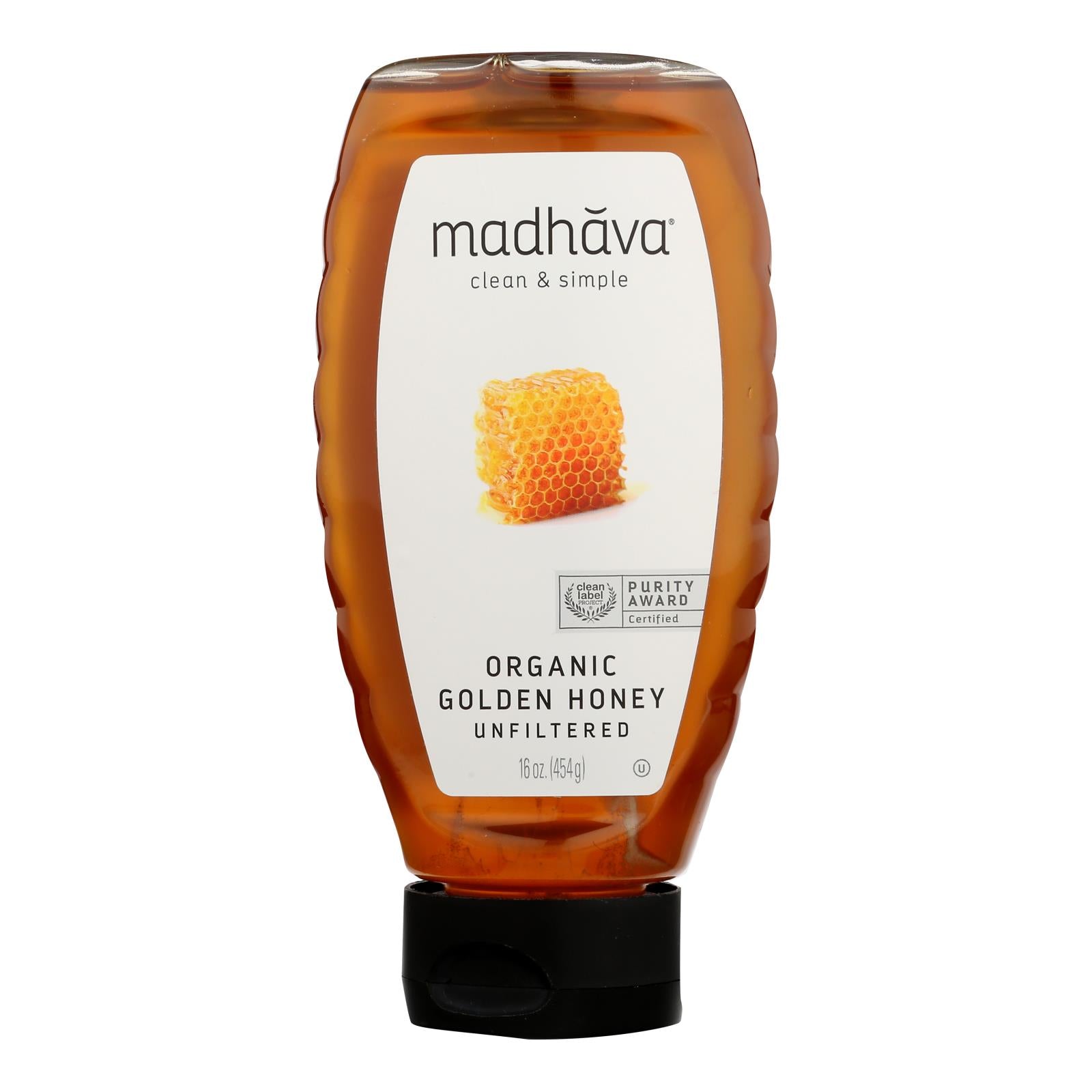 Madhava Honey - Honey Golden Squz - Case Of 6 - 17.6 Oz - GreatEagleInc