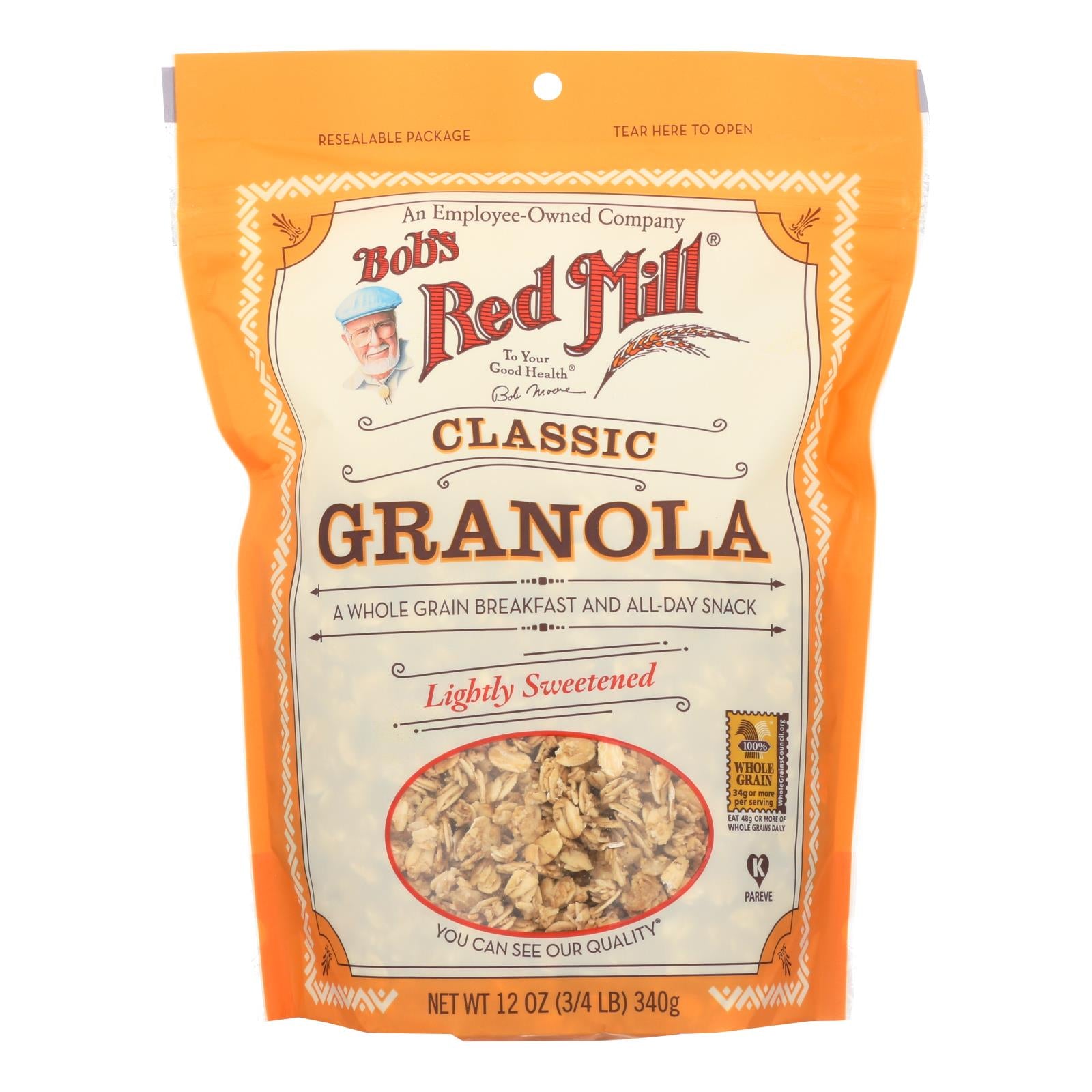 Bob's Red Mill - Natural Whole Grain Granola - 12 Oz - Case Of 4 - GreatEagleInc