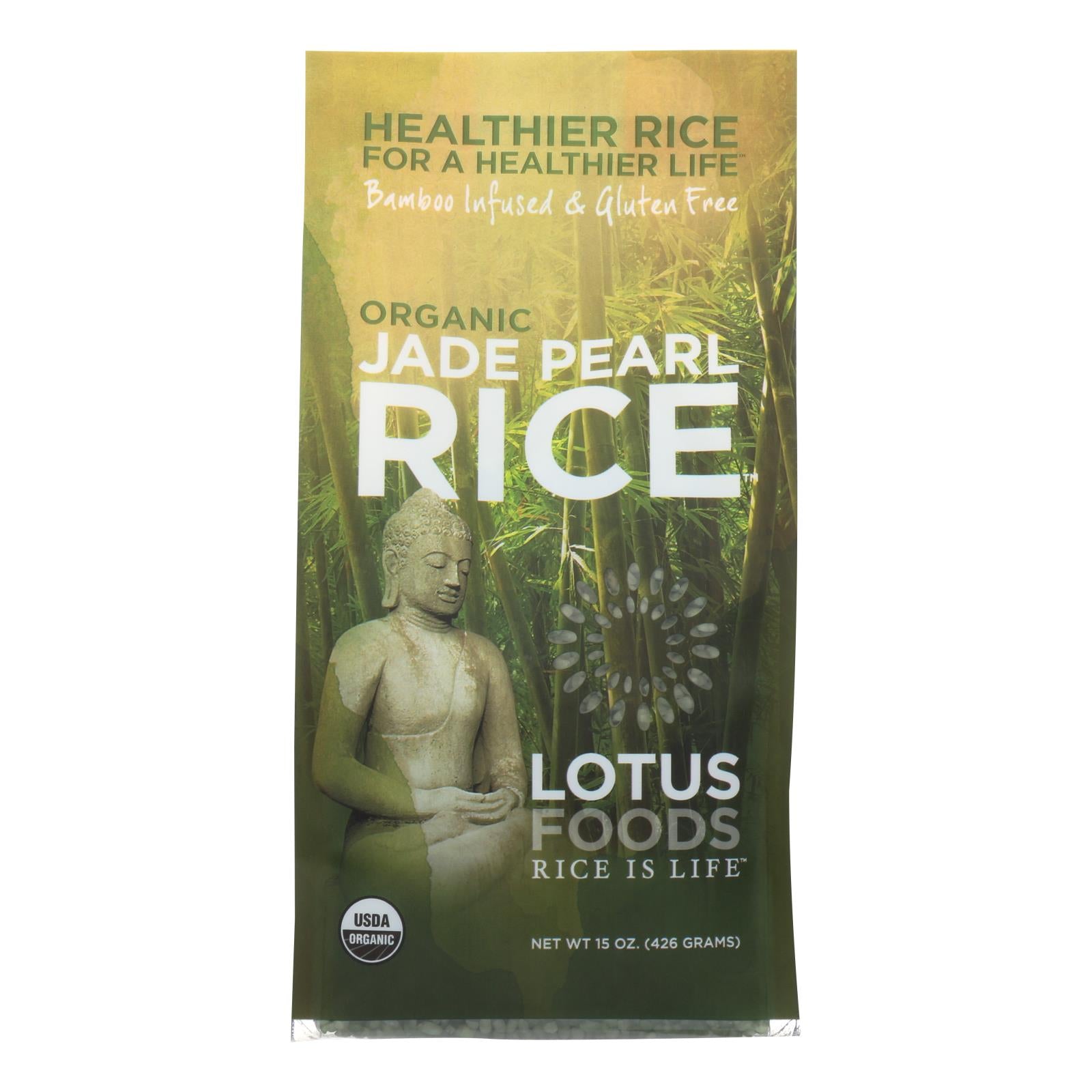 Lotus Foods Organic Jade Pearl Rice - Case Of 6 - 15 Oz. - Eco-Friendly Home & Grocery