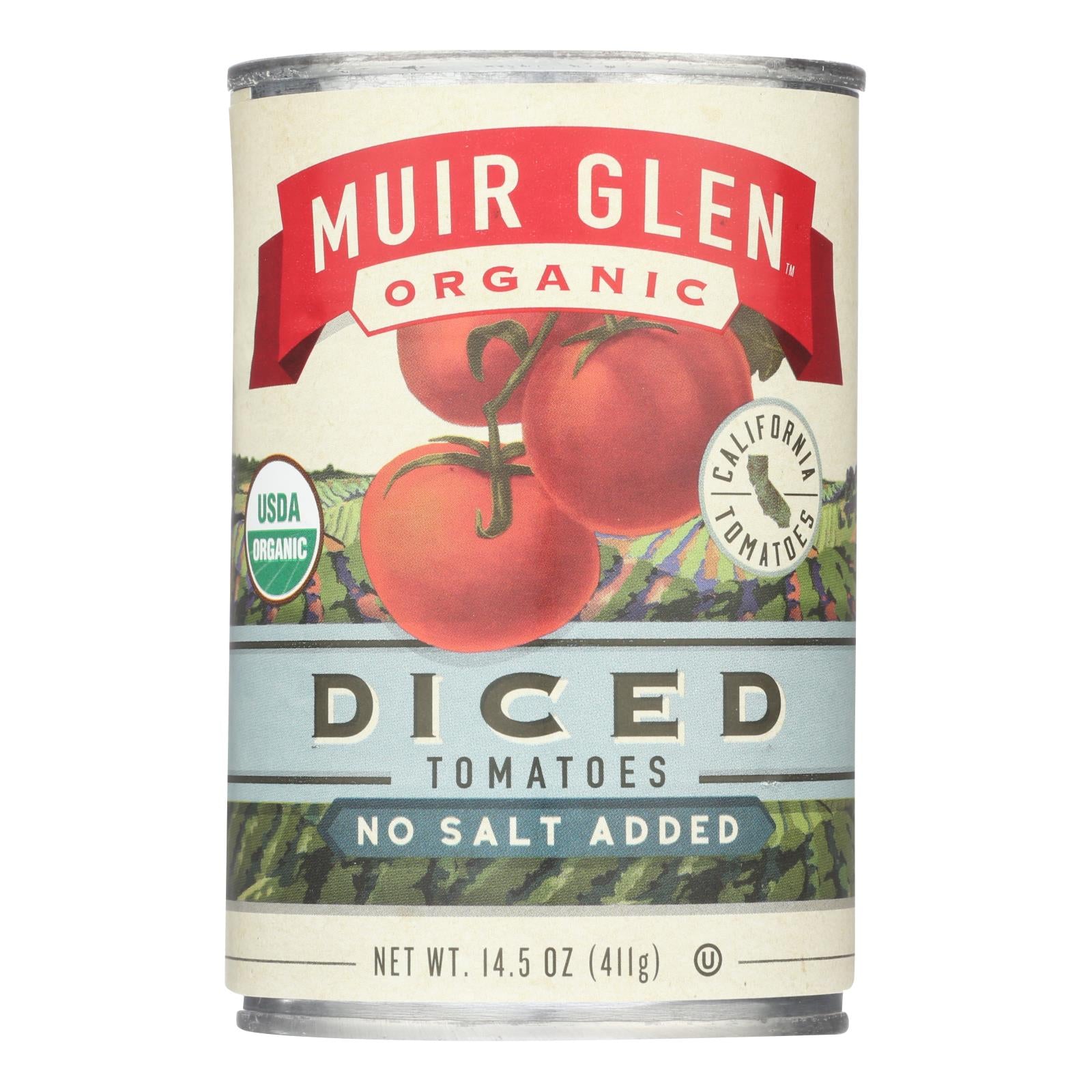 Muir Glen Diced Tomatoes - Tomato - Case Of 12 - 14.5 Oz. - GreatEagleInc