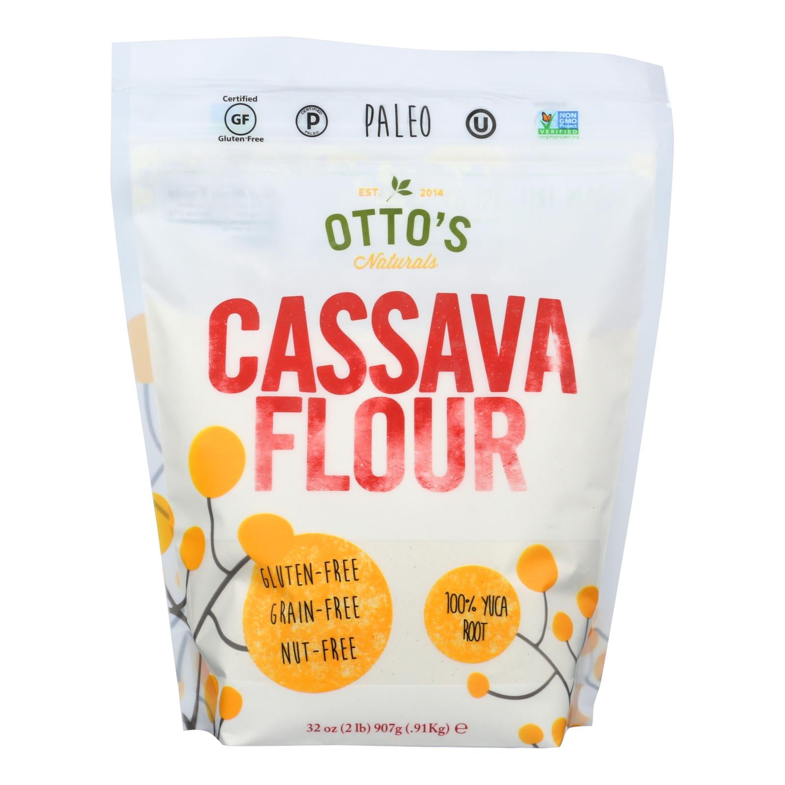 Otto's Naturals Cassava Flour - Case Of 6 - 2 Lb - GreatEagleInc