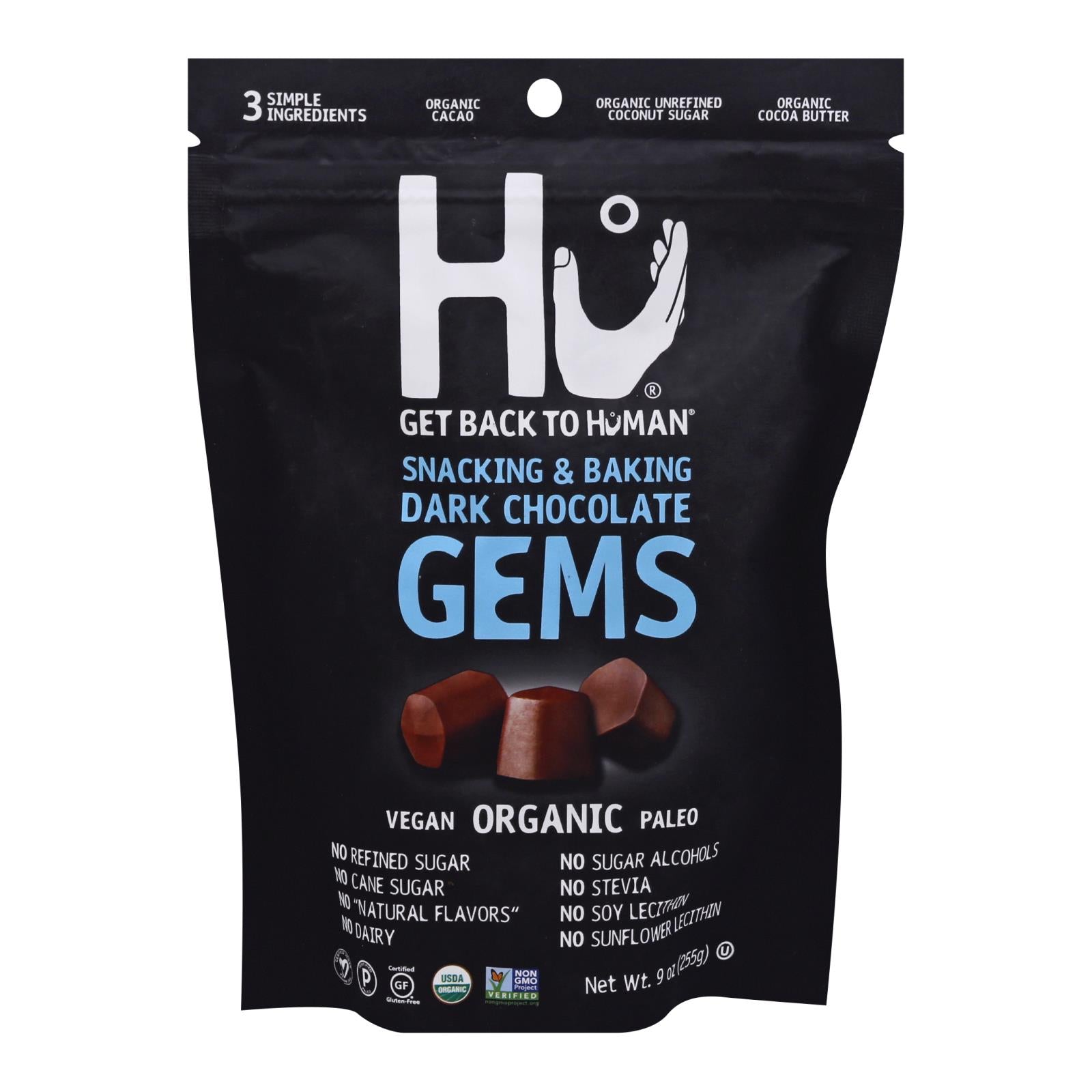 Hu - Gems Organic Dkchc Snkng/bkng - Case Of 6-9 Oz - GreatEagleInc