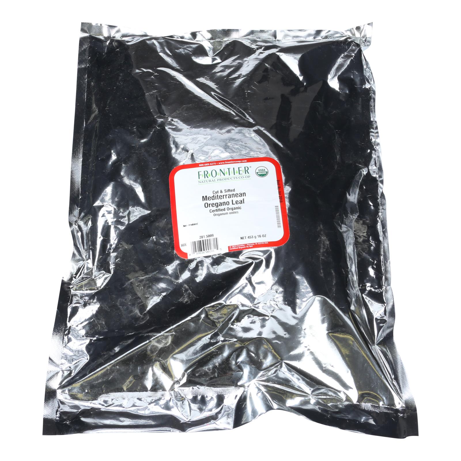 Frontier Herb Oregano Leaf Organic Cut And Sifted Fancy Grade - Single Bulk Item - 1lb - GreatEagleInc