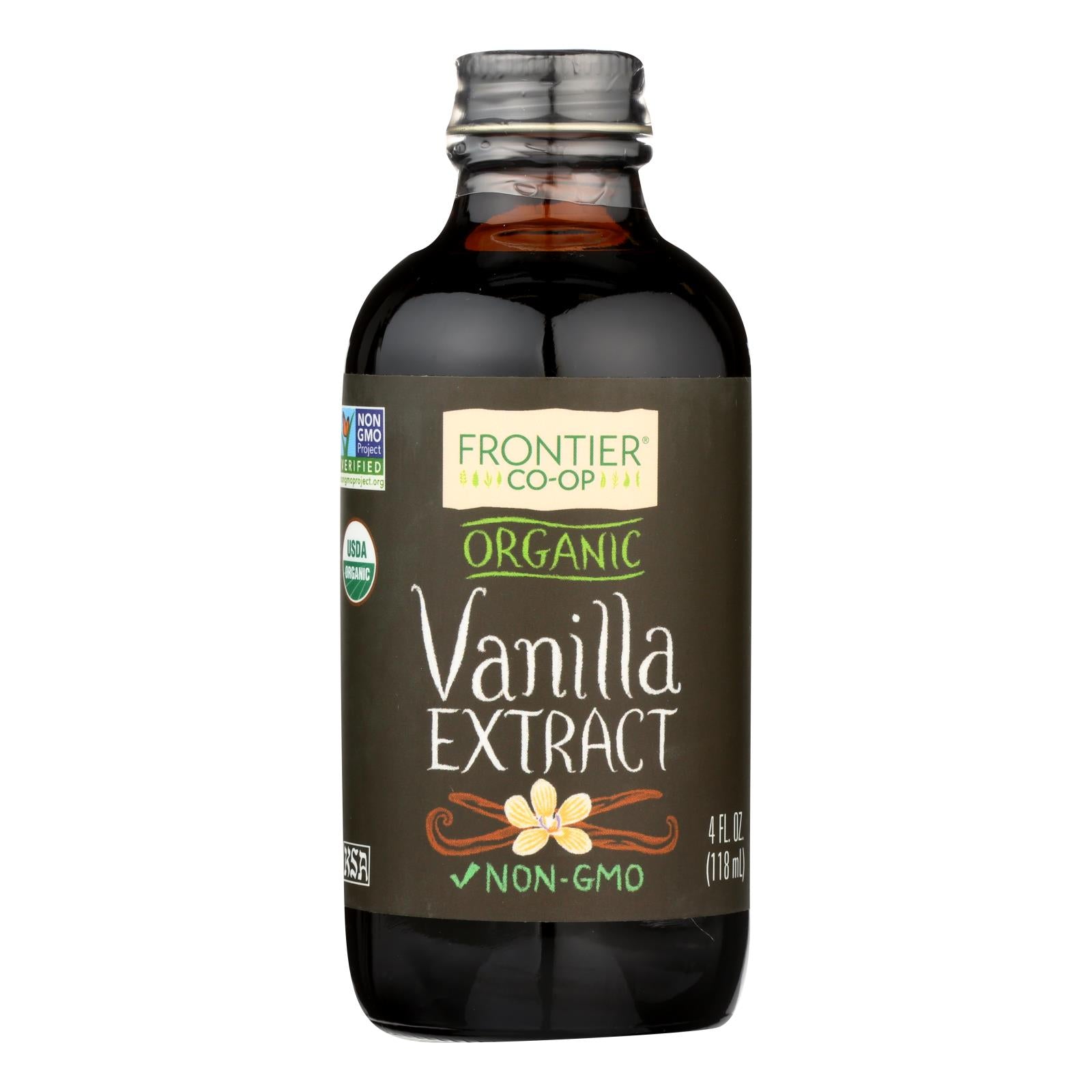 Frontier Herb Vanilla Extract - Organic - 4 Oz - GreatEagleInc