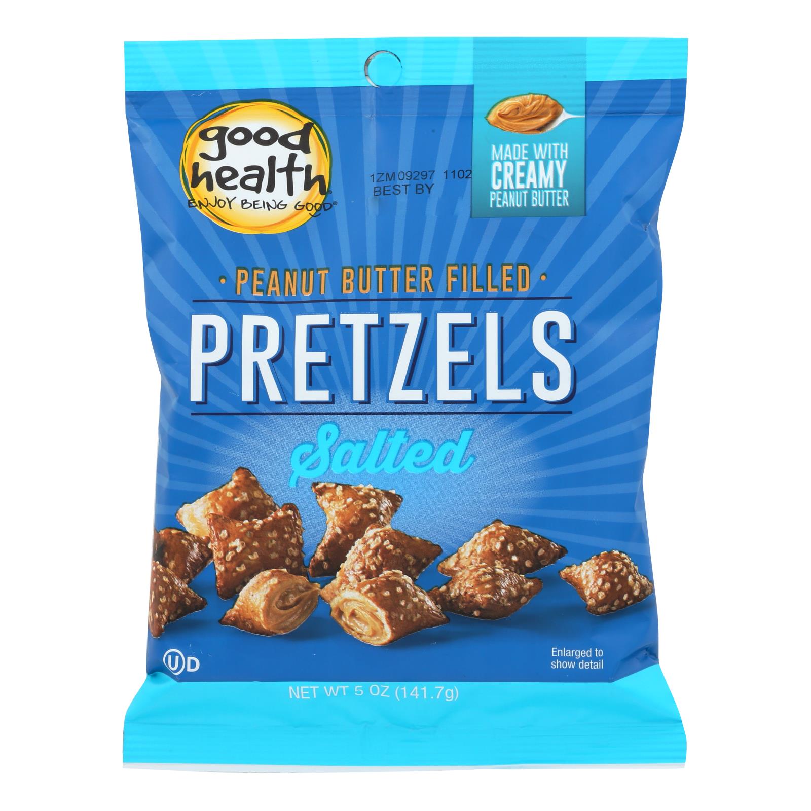 Good Health Butter Pretzels - Peanut Salted - Case Of 12 - 5 Oz. - GreatEagleInc