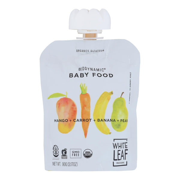 White Leaf Provisions - Baby Food Mango Crt Pr Bn - Case Of 6 - 3.17 Oz - GreatEagleInc