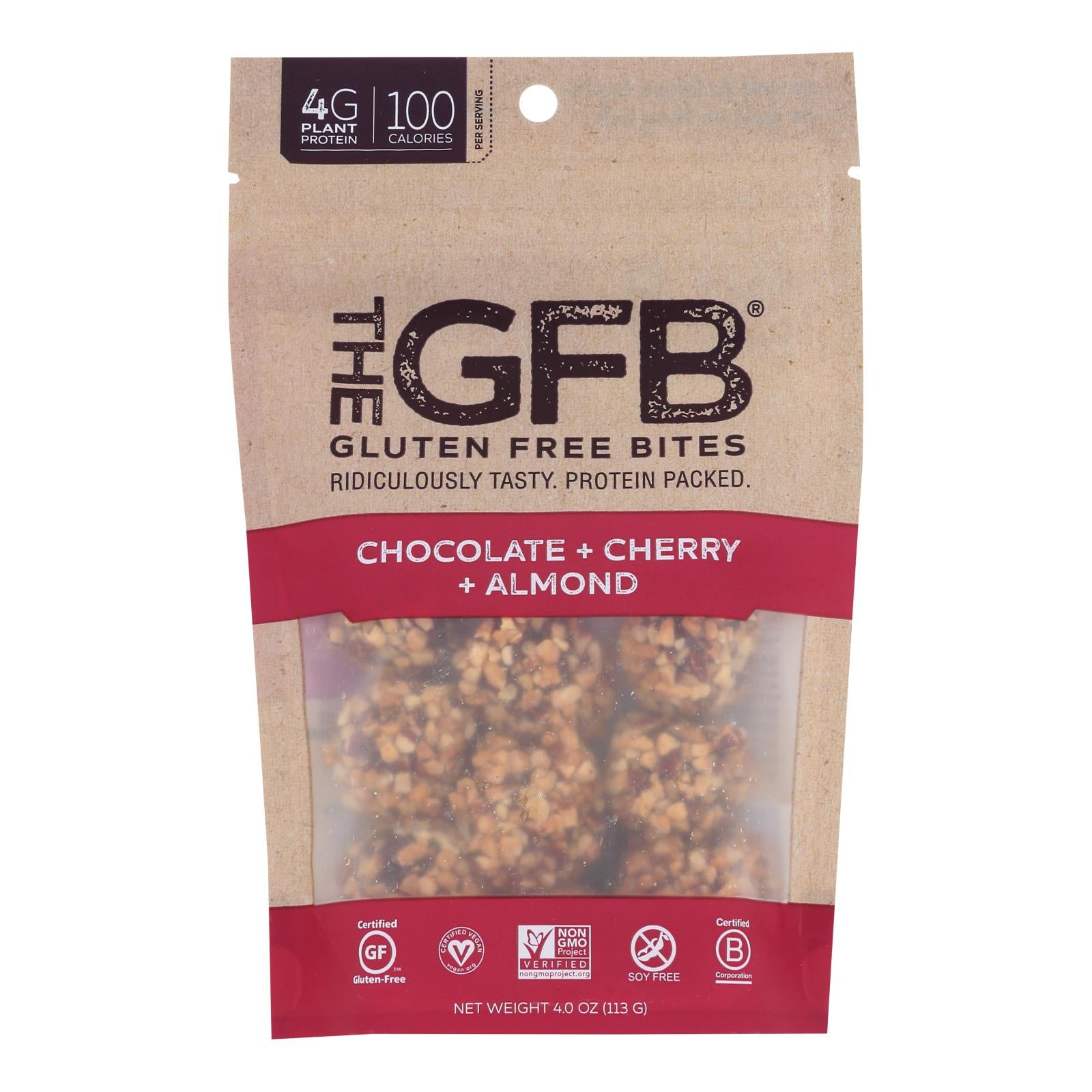 The Gluten Freeb Bites - Chocolate Cherry Almond - Case Of 6 - 4 Oz - GreatEagleInc