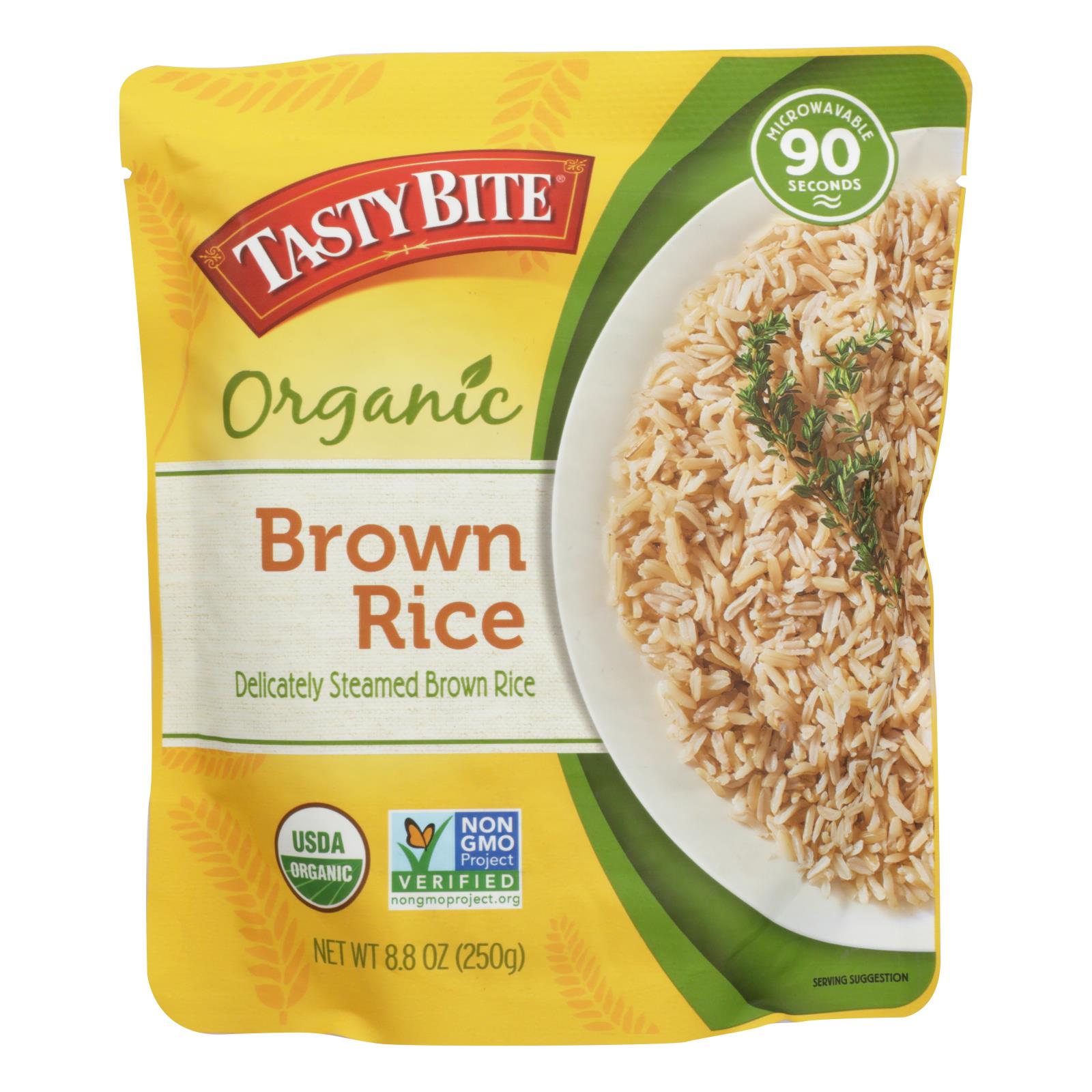 Tasty Bite - Rice Brown - Case Of 12 - 8.8 Oz - GreatEagleInc