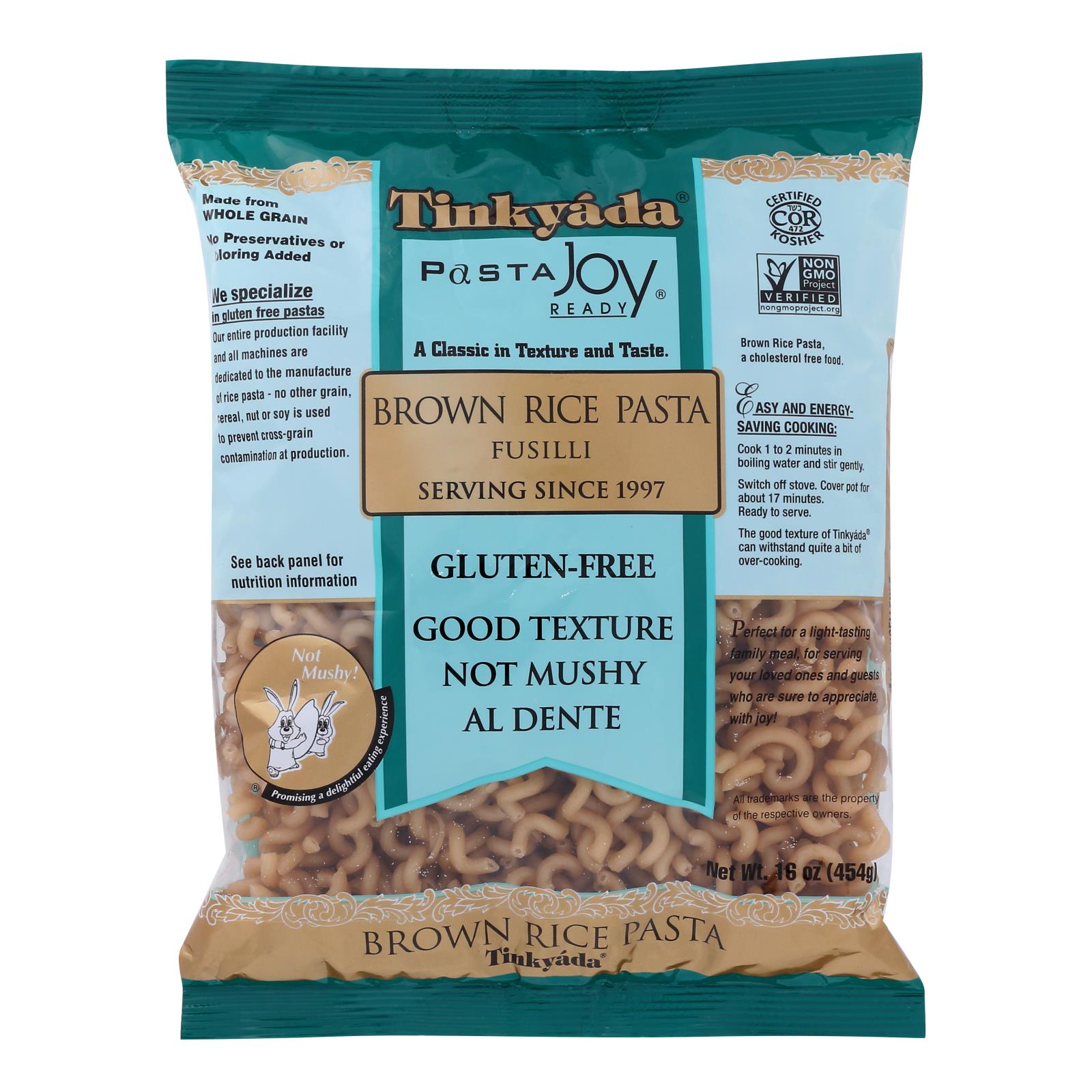 Tinkyada Brown Rice Pasta - Fusilli - Case Of 12 - 16 Oz - GreatEagleInc