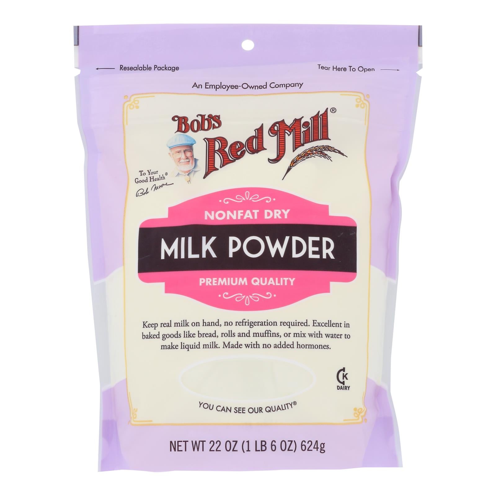 Bob's Red Mill - Milk Powder Non Fat Dry - Case Of 4 - 22 Oz - GreatEagleInc