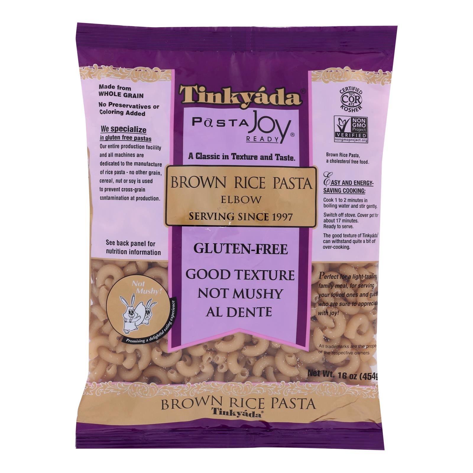 Tinkyada Brown Rice Elbows - Case Of 12 - 16 Oz - GreatEagleInc