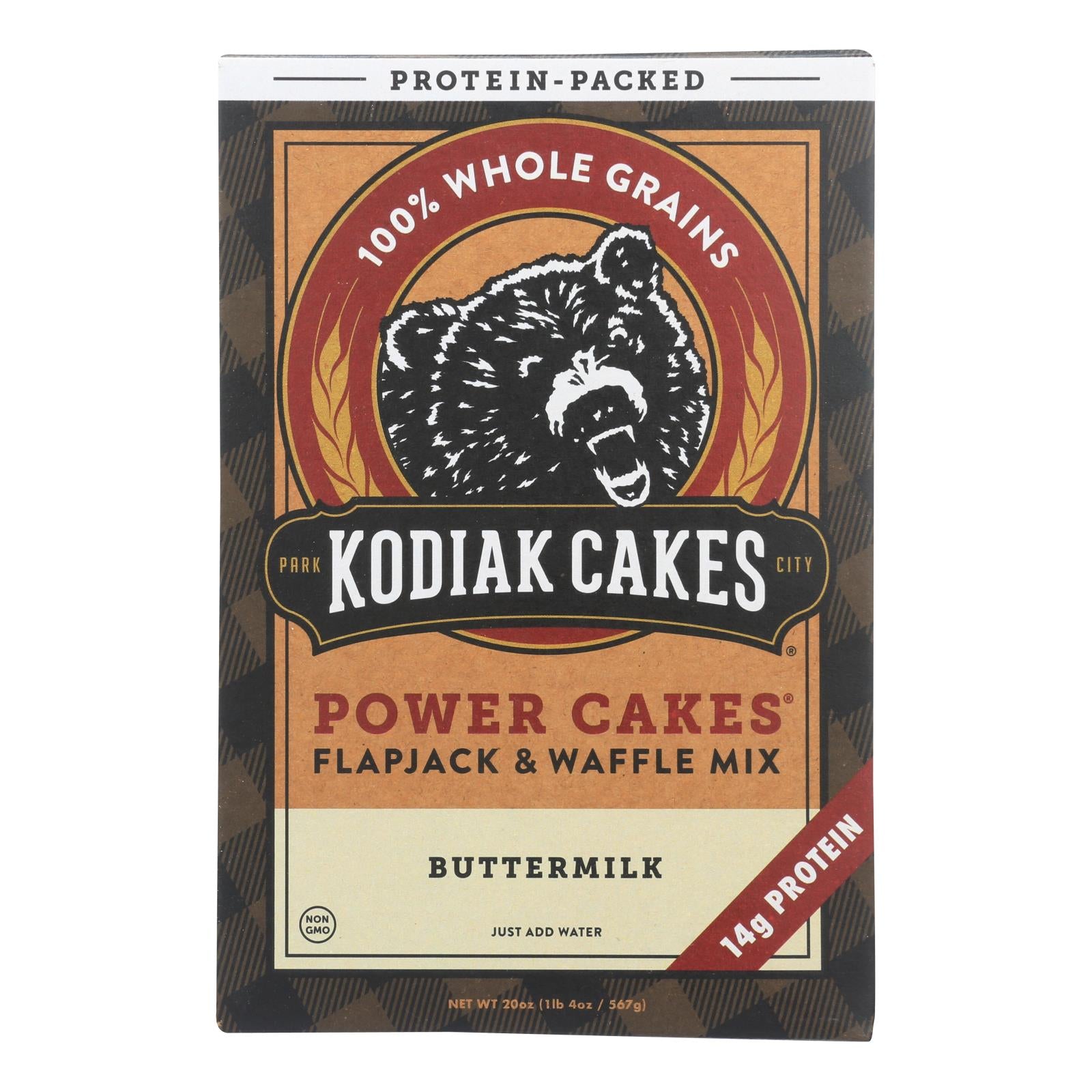 Kodiak Cakes Power Cakes Flapjack & Waffle Mix - Case Of 6 - 20 Oz - GreatEagleInc