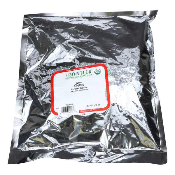 Frontier Herb Cloves Organic Whole Hand Select - Single Bulk Item - 1lb - Eco-Friendly Home & Grocery