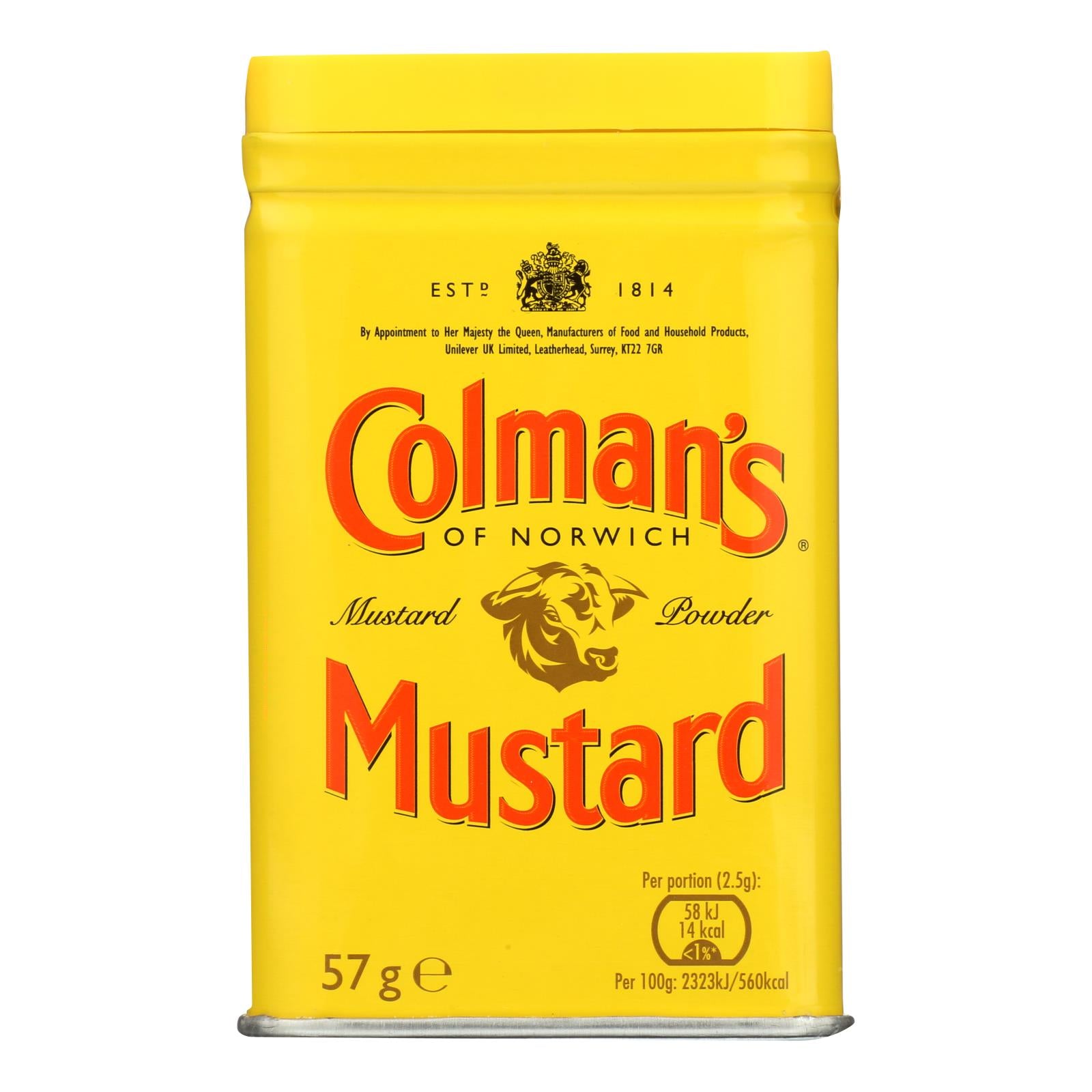 Colmans Dry Mustard Powder - 2 Oz - Case Of 12 - Eco-Friendly Home & Grocery