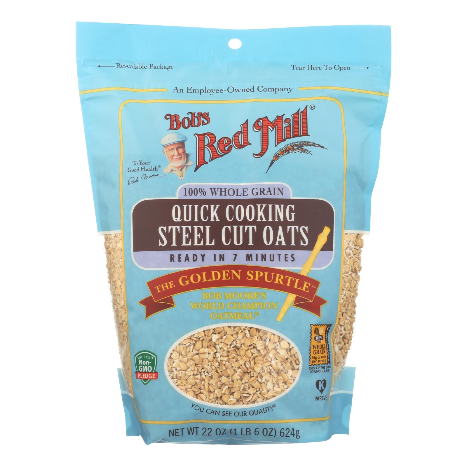 Bob's Red Mill - Quick Cooking Steel Cut Oats - Case Of 4-22 Oz - GreatEagleInc